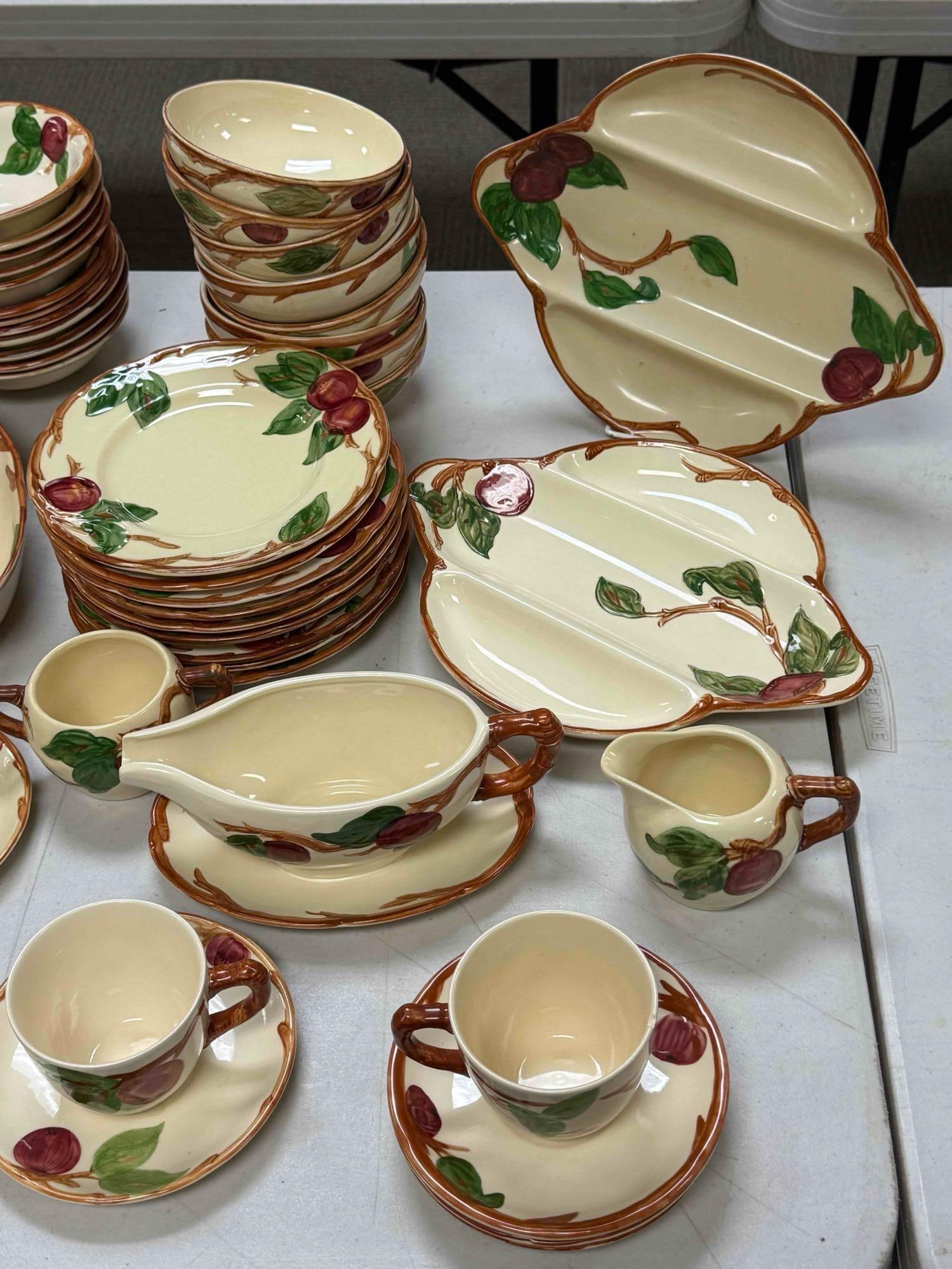 Franciscan Earthenware Apple Pattern Dinnerware 102 Pcs - 20
