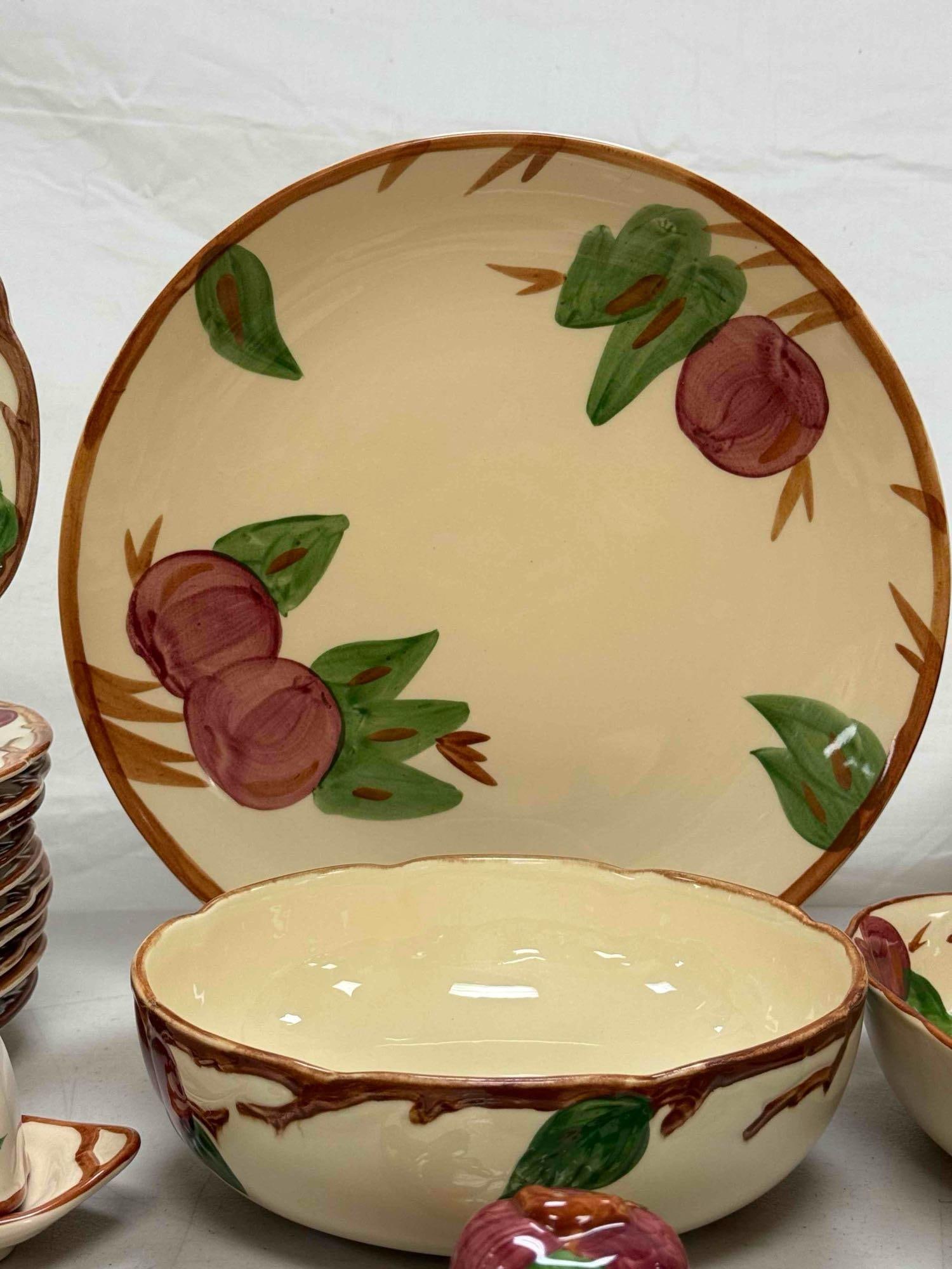 Franciscan Earthenware Apple Pattern Dinnerware 102 Pcs - 7