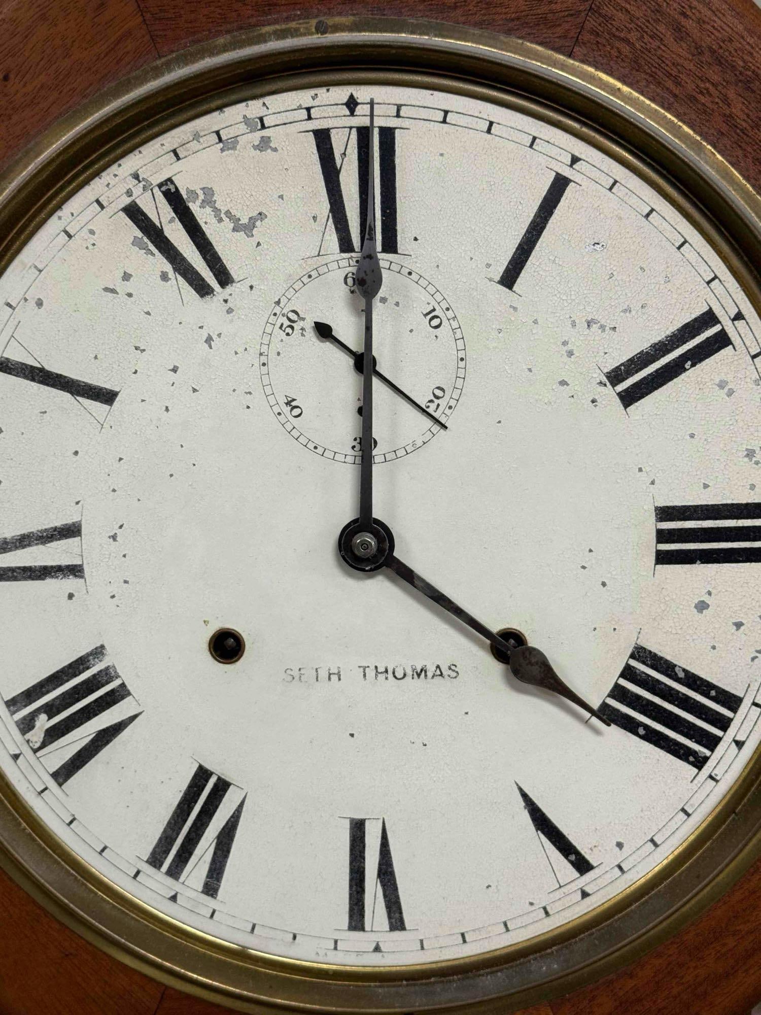Antique Seth Thomas Wall Clock - 15