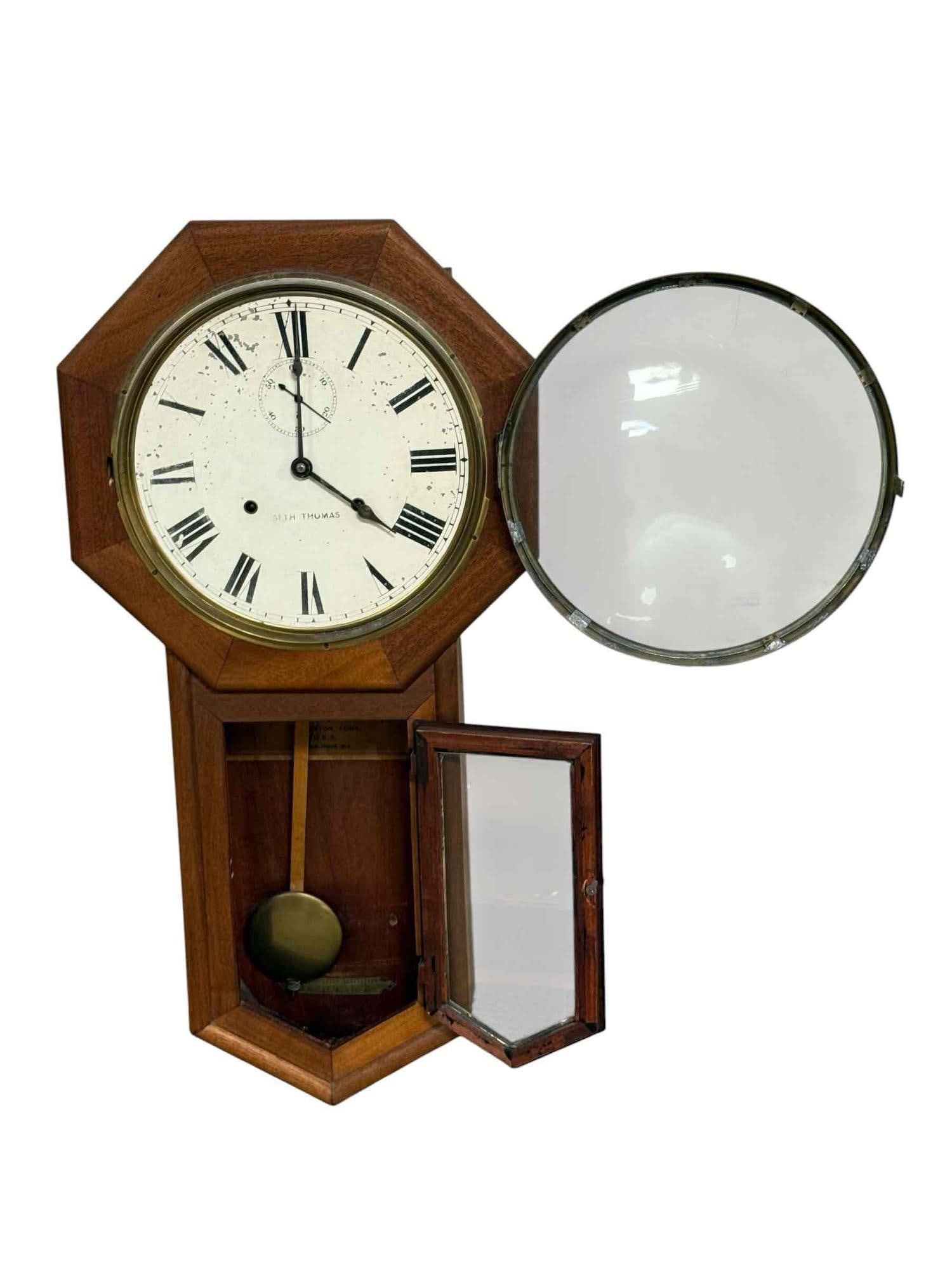 Antique Seth Thomas Wall Clock - 2