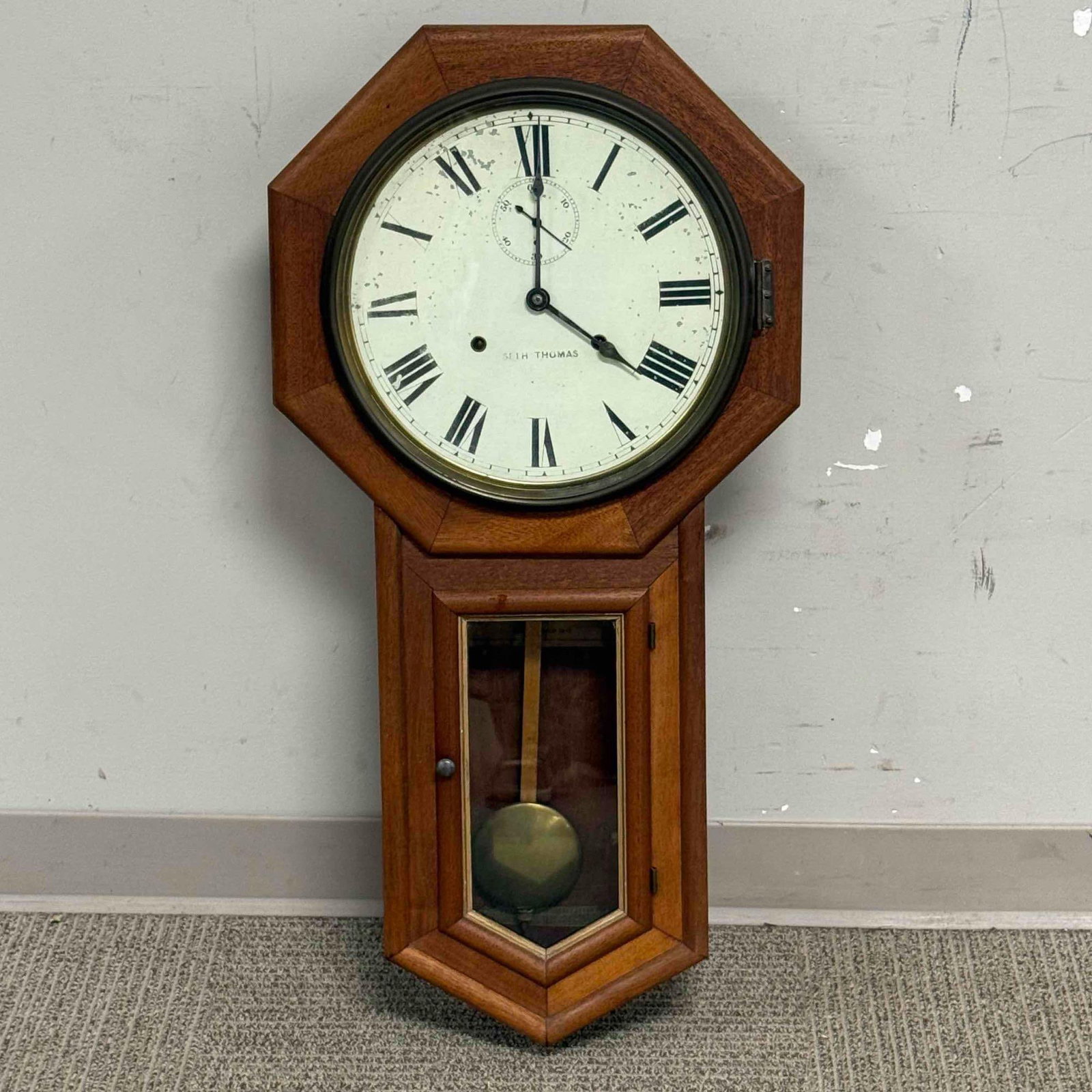 Antique Seth Thomas Wall Clock - 9