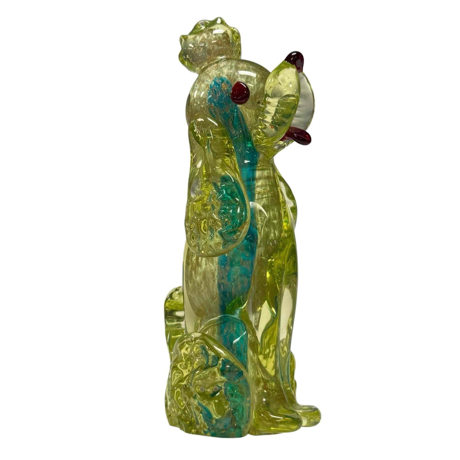 Murano Uranium Glass Poodle (1 of 10)