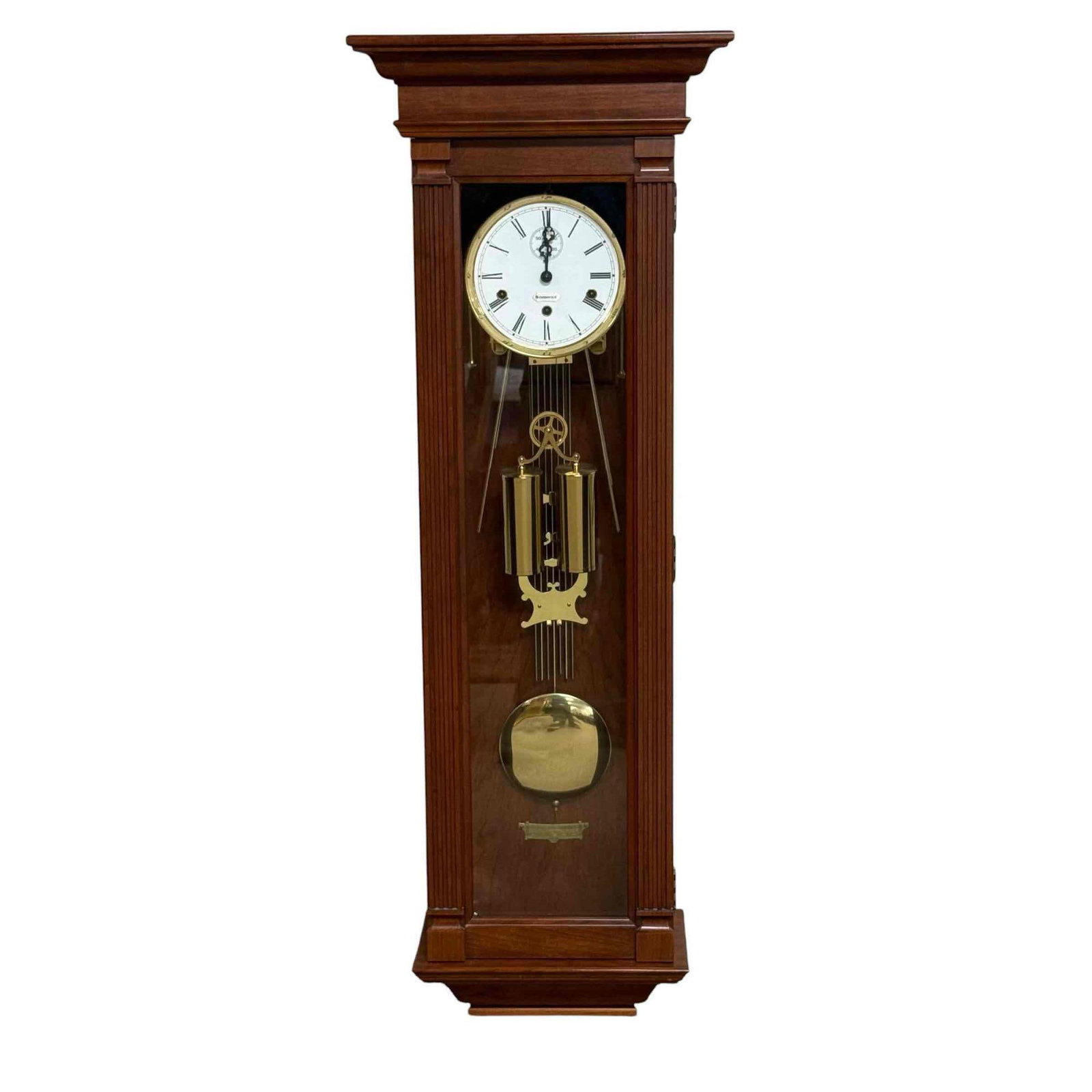 Fine Cherry Long Case Weight Driven Wall Clock - Schrock's (1 of 20)