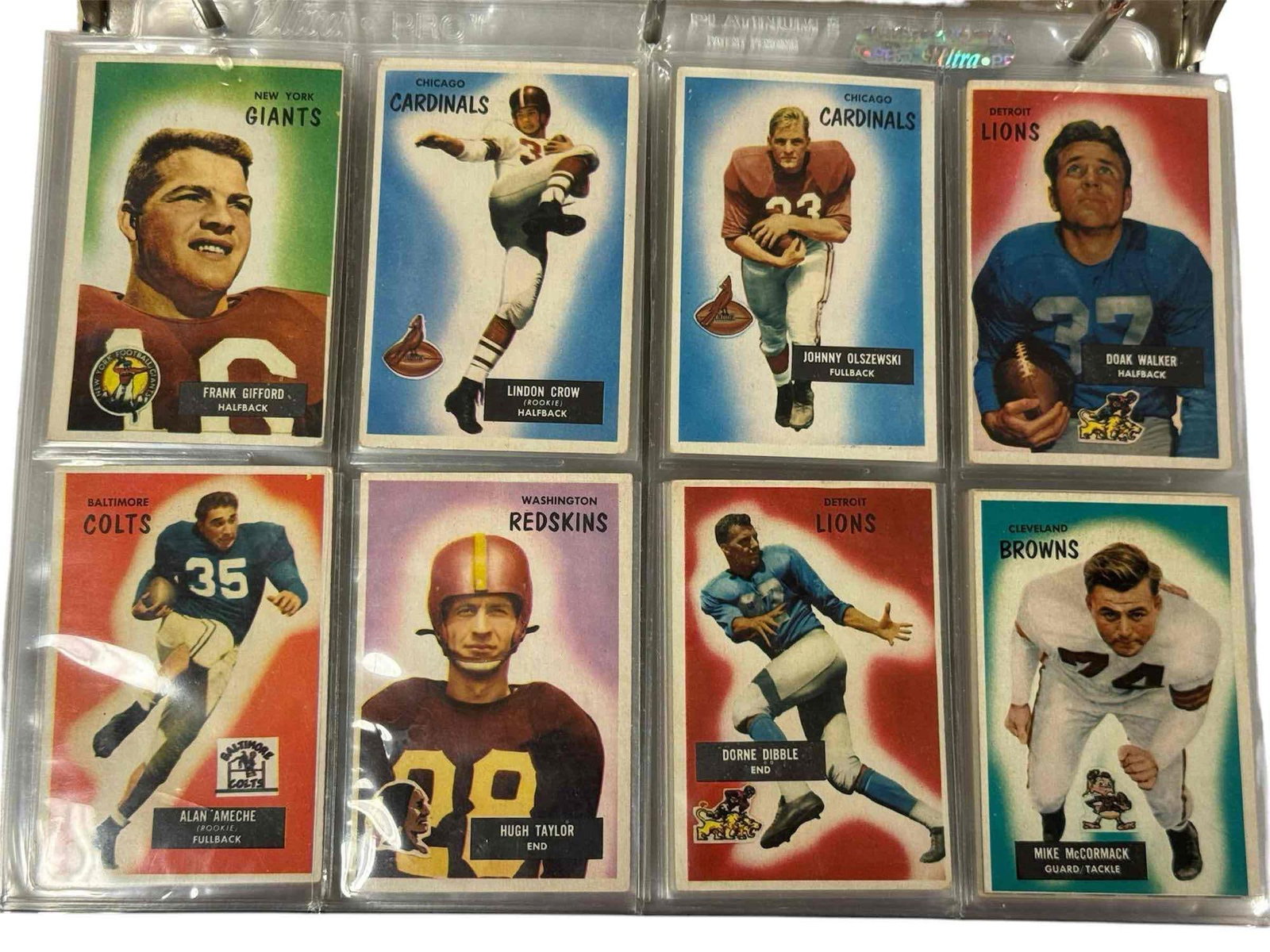 1955 Bowman Football Card Complete Set w/ Jim Ringo Rookie (1 of 19)