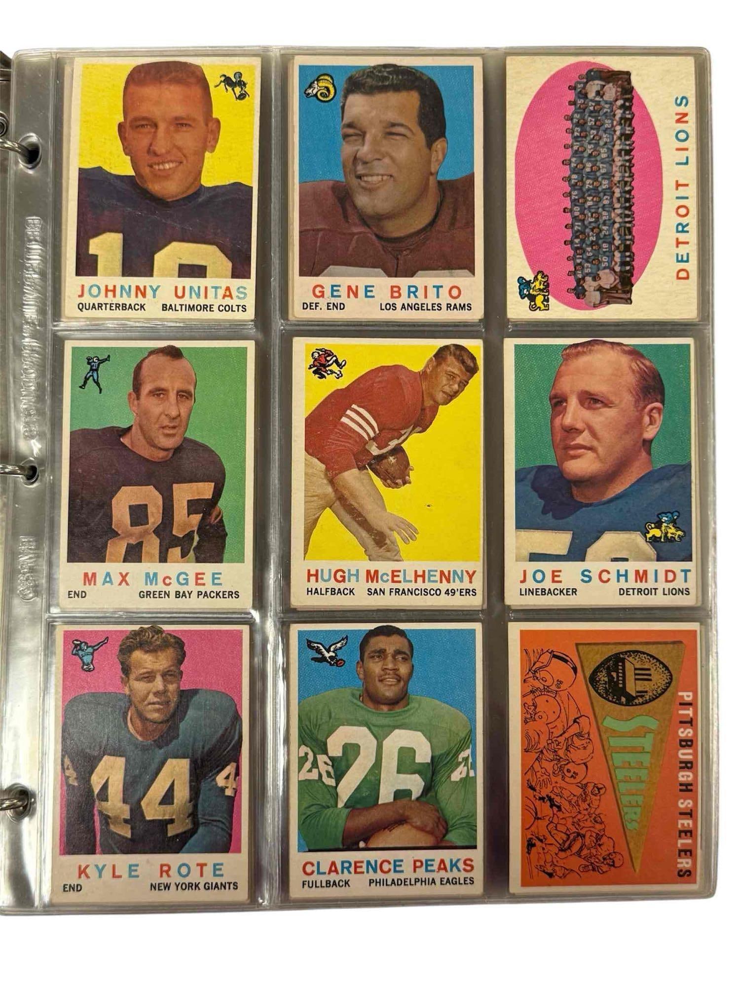 1959 Topps Football Card Complete Set Bart Starr, Jim Brown, Jim Taylor (1 of 20)