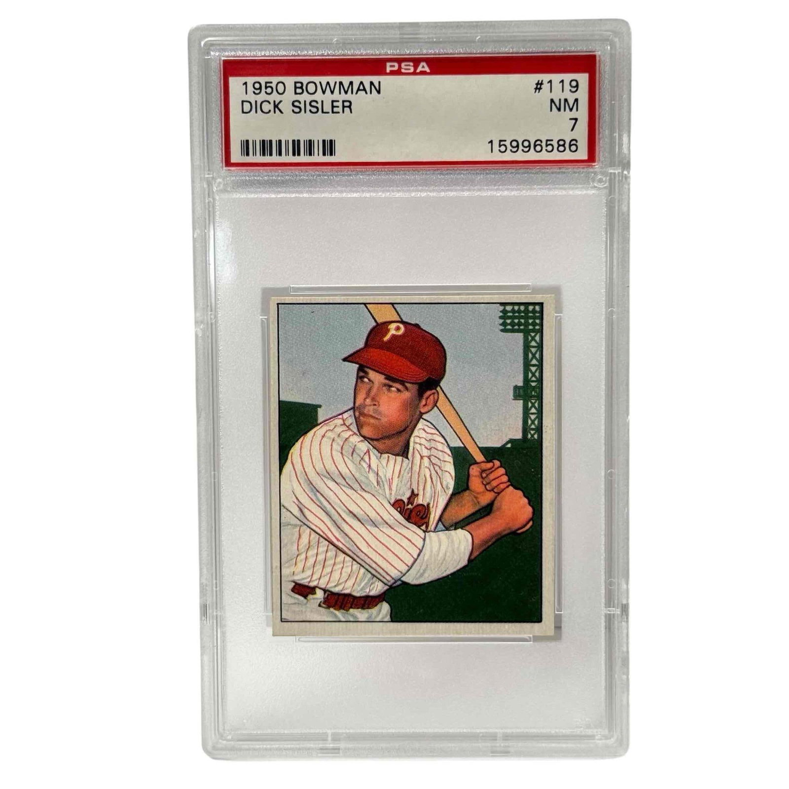 1950 Bowman Baseball #119 Dick Sisler PSA 7 (1 of 6)