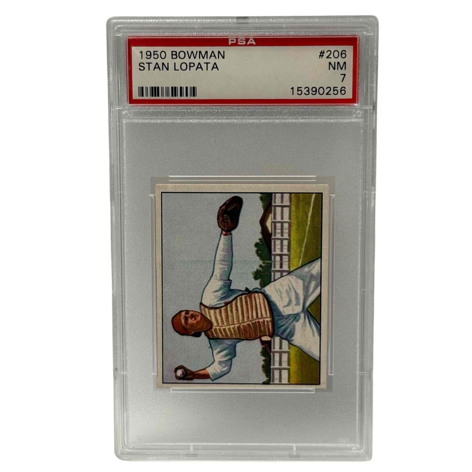 1950 Bowman Baseball #206 Stan Lopata PSA 7 (1 of 6)