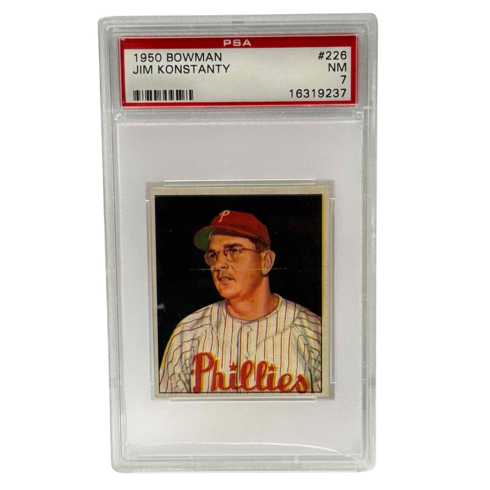 1950 Bowman Baseball #226 Jim Konstanty PSA 7 (1 of 7)