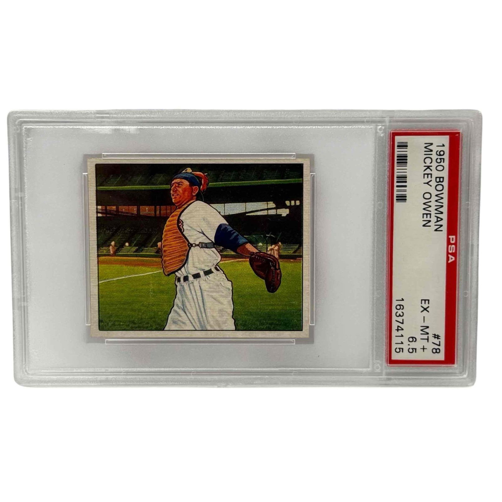 1950 Bowman Baseball #78 Mickey Owen PSA 6.5 (1 of 7)