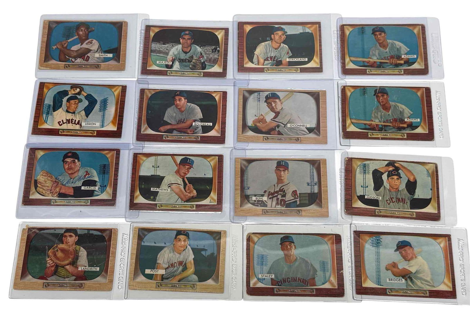 1955 Bowman Baseball Cards w/ Mike Garcia Auto (1 of 8)
