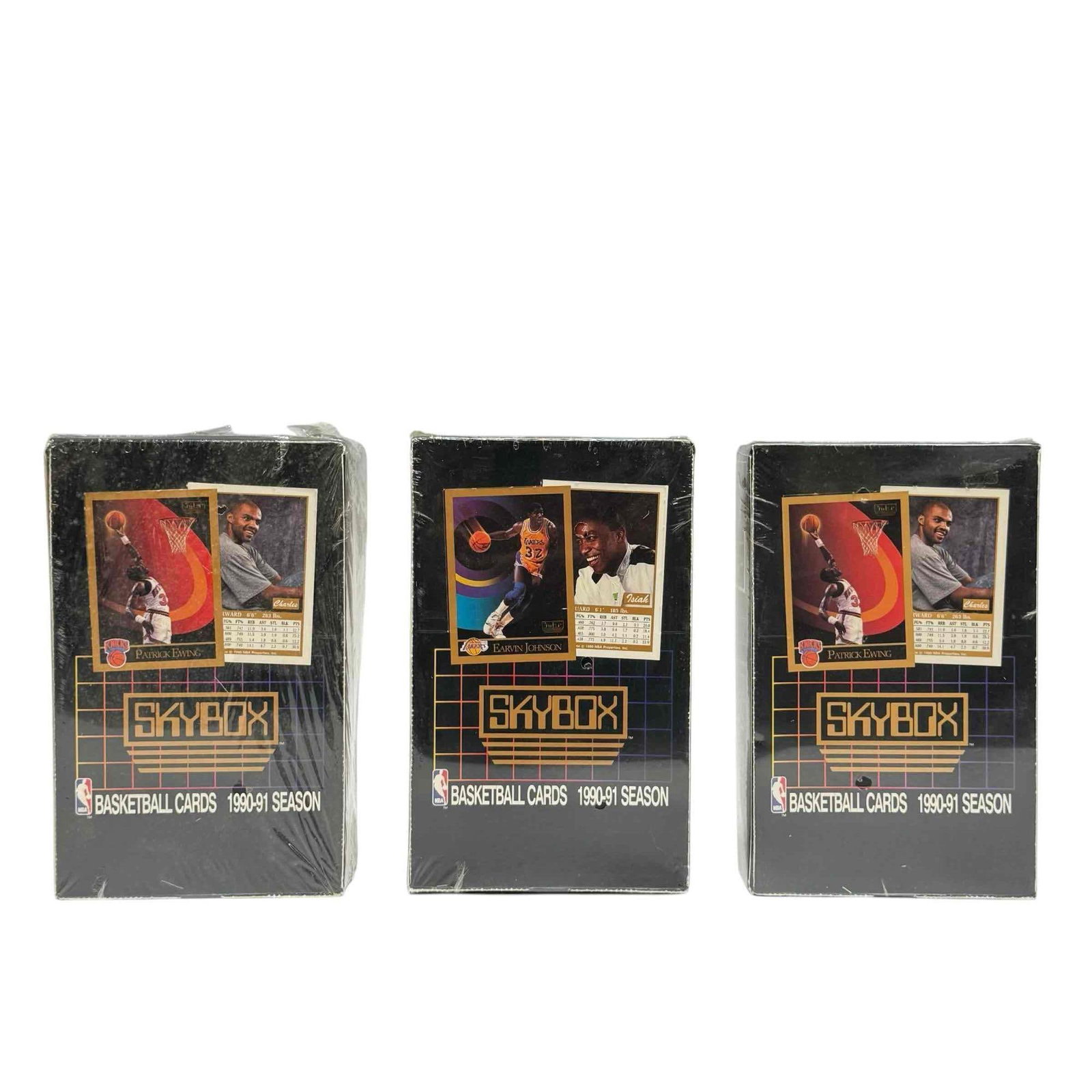 1990-91 Skybox Basketball Unopened Wax Boxes (3) (1 of 10)