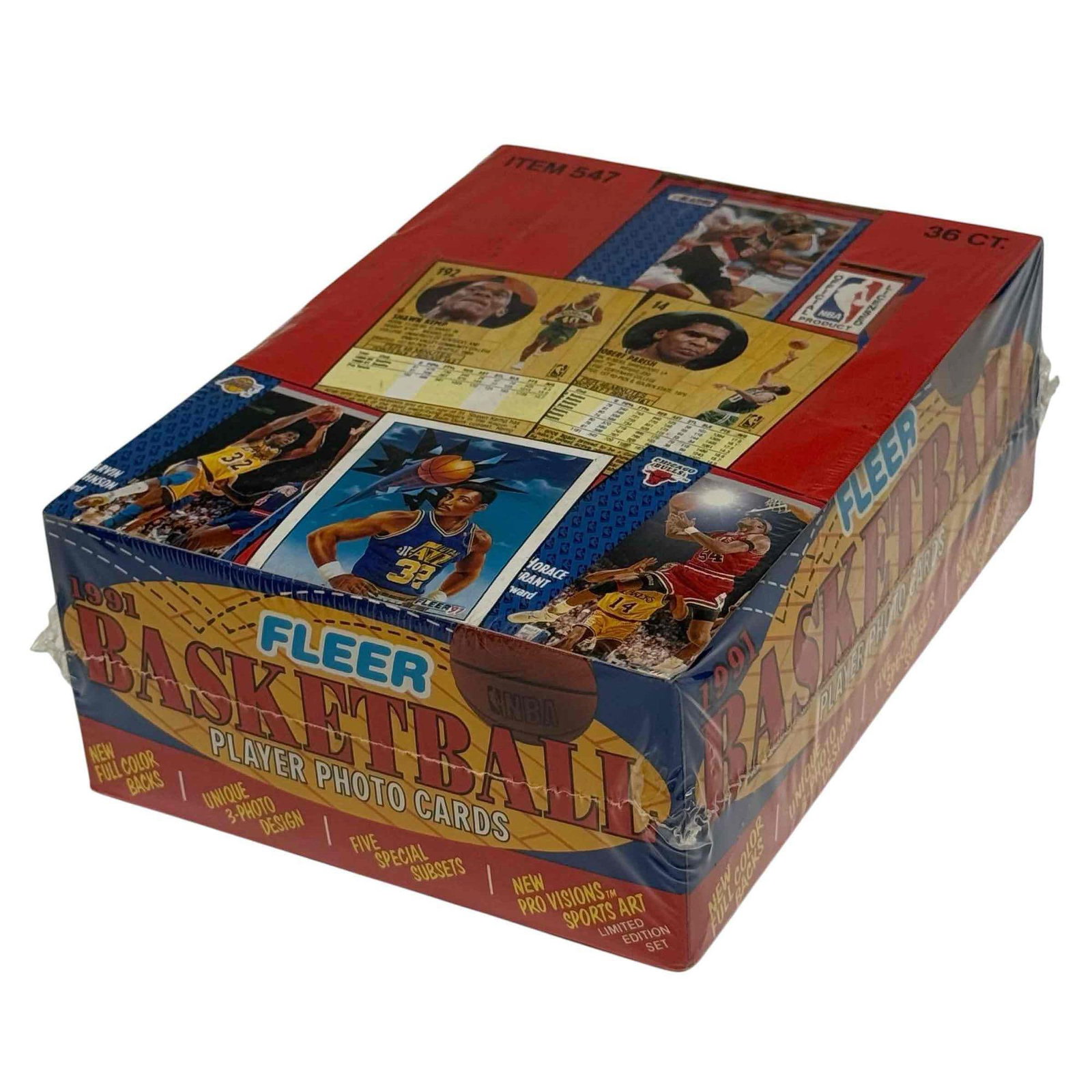 1991-92 Fleer Basketball Factory Sealed Wax Box (1 of 10)