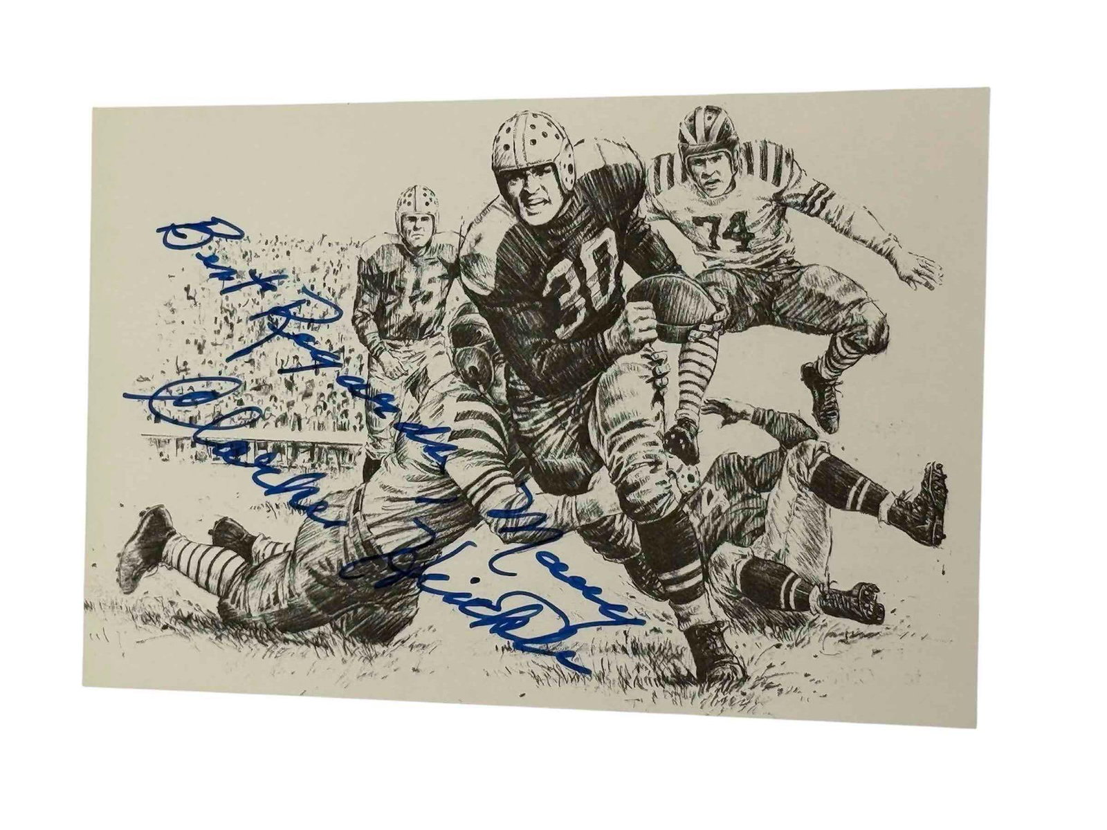 Clarke Hinkle Autographed Postcard JSA (1 of 5)