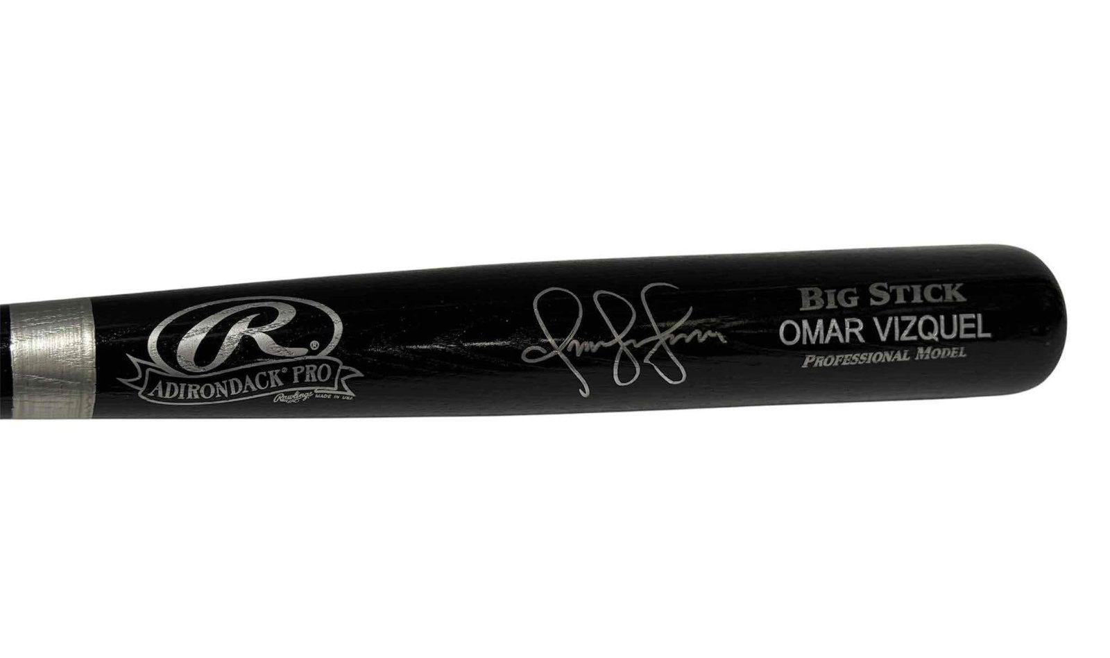 Omar Vizquel Autographed Baseball Bat Cleveland Indians (1 of 6)