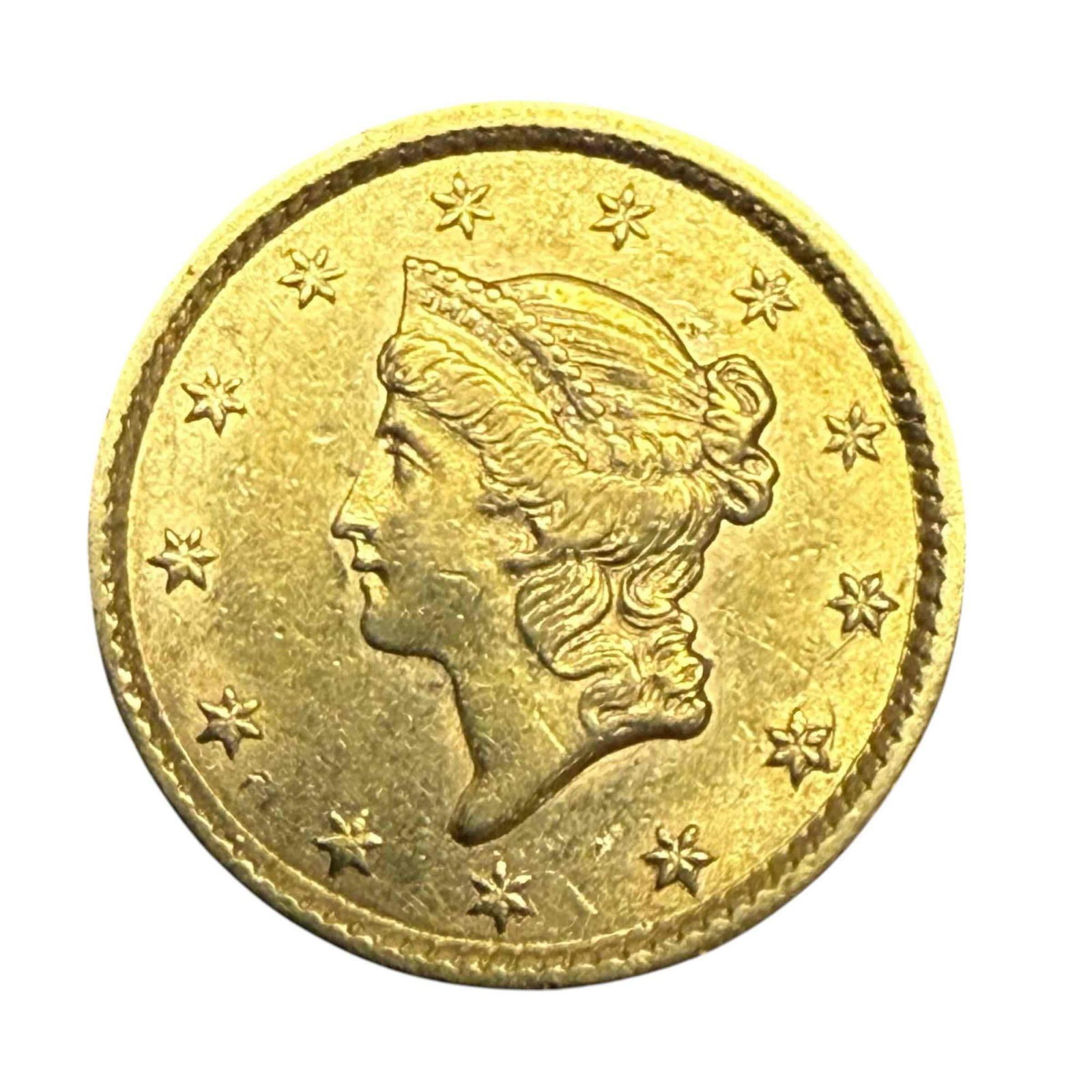 1852 Liberty Head $1 Gold Coin Type One (1 of 9)