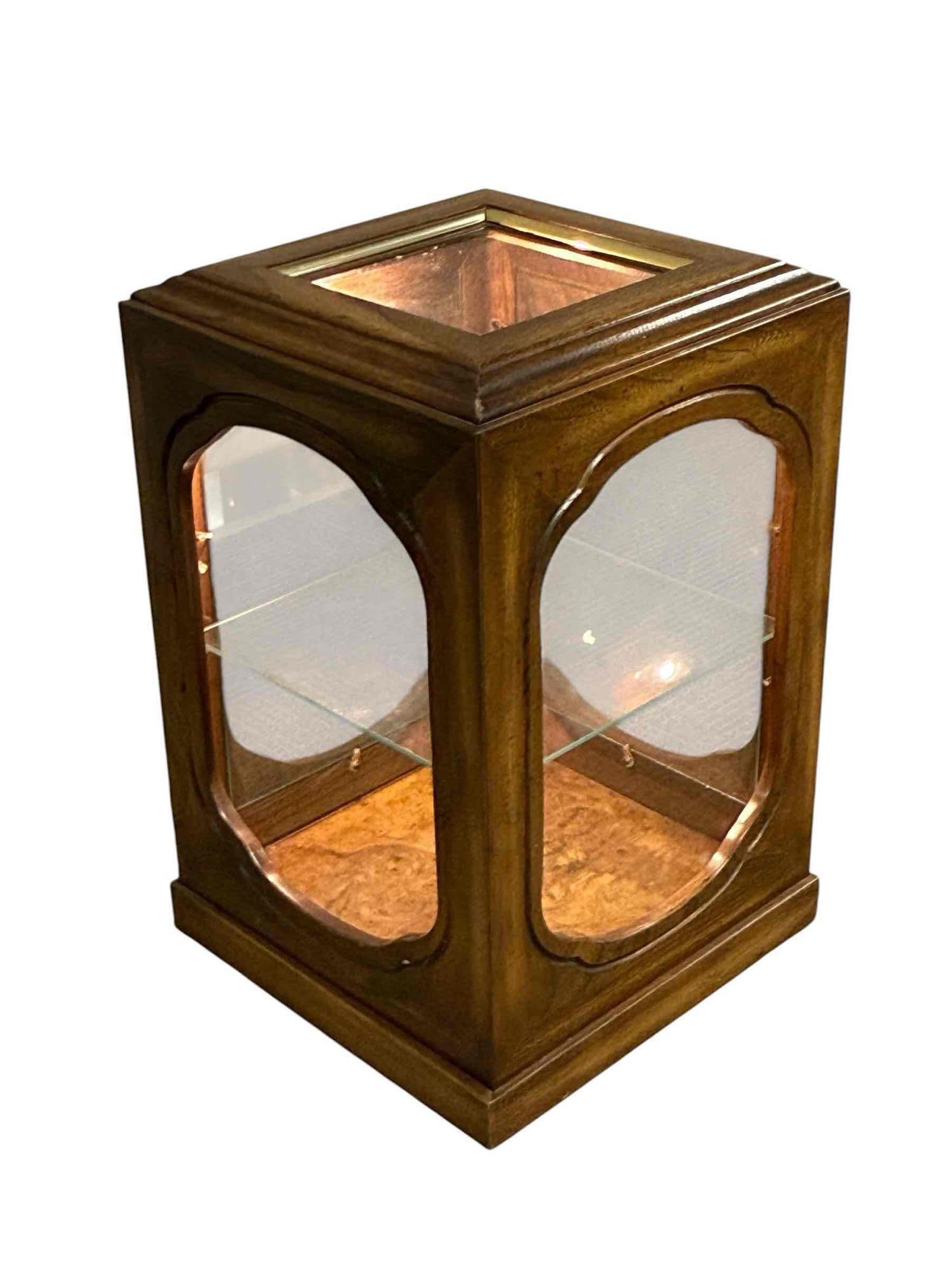Two Tier Countertop Display Cabinet with Skylight (1 of 13)