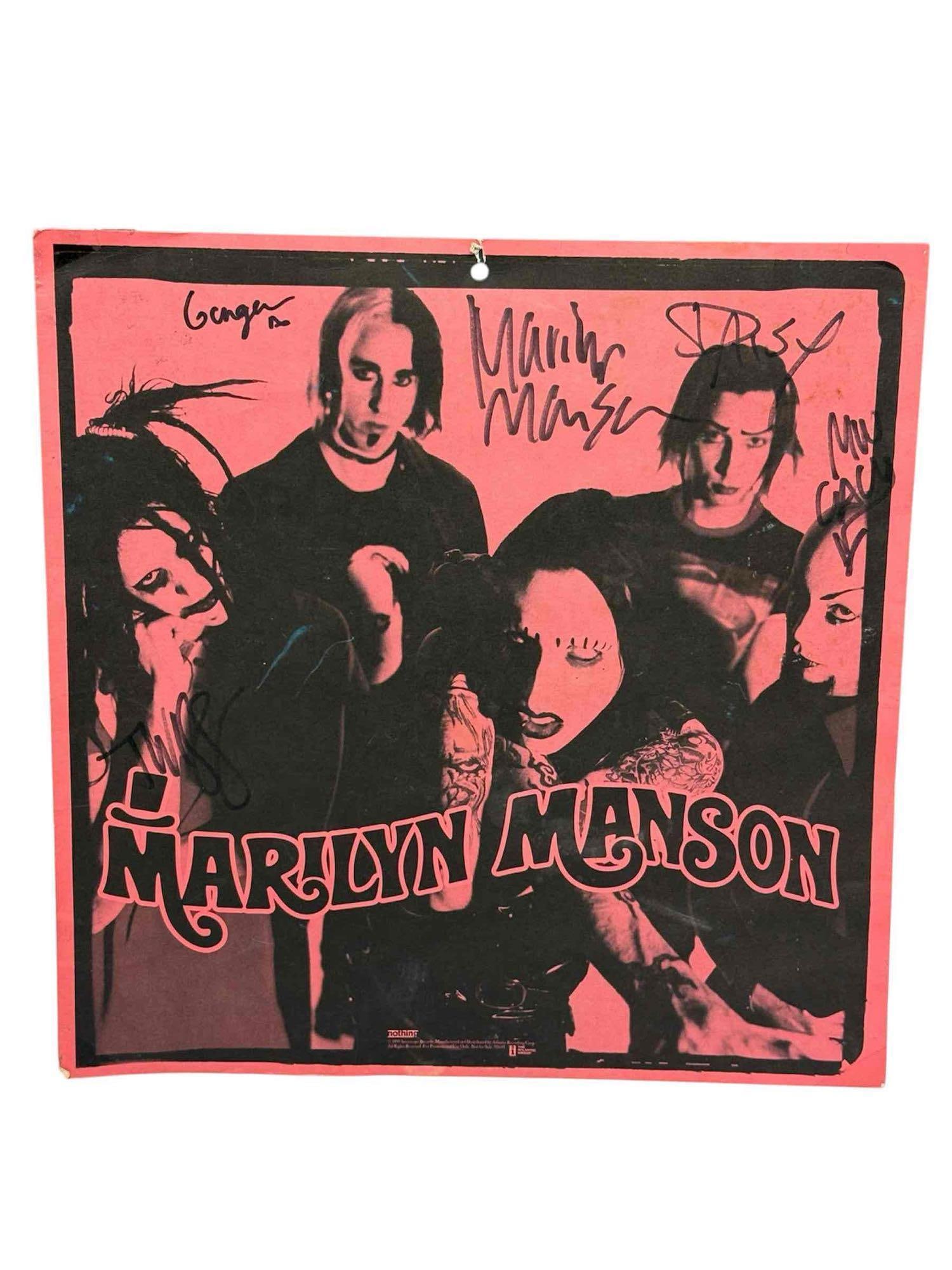 Marilyn Manson Smells Like Children BAND SIGNED Promo 1995 - RARE (1 of 16)
