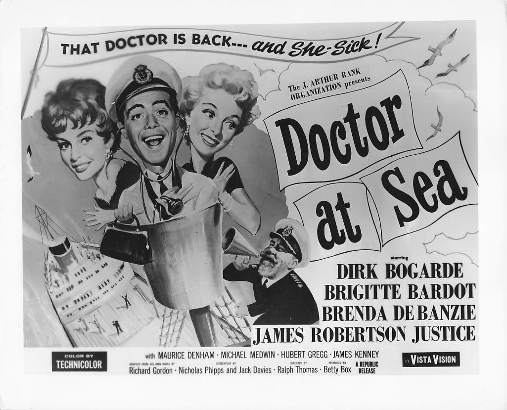 Doctor at Sea - Stills: Quantity: 20 Year: 1956 Condition: B+ Country: U.S.A Studio: Republic Size: 8x10 Genre: Comedy Stars: All photos have Bridget Bardot, Dick Bogarde