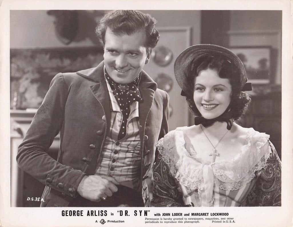 Dr. Syn - Stills: Quantity: 14 Year: 1937 Condition:B+ Country: Britain Studio: Gaumont British Size: 8x10 Genre: Crime Stars: George Arlies, John Loder, Margret Lockwood