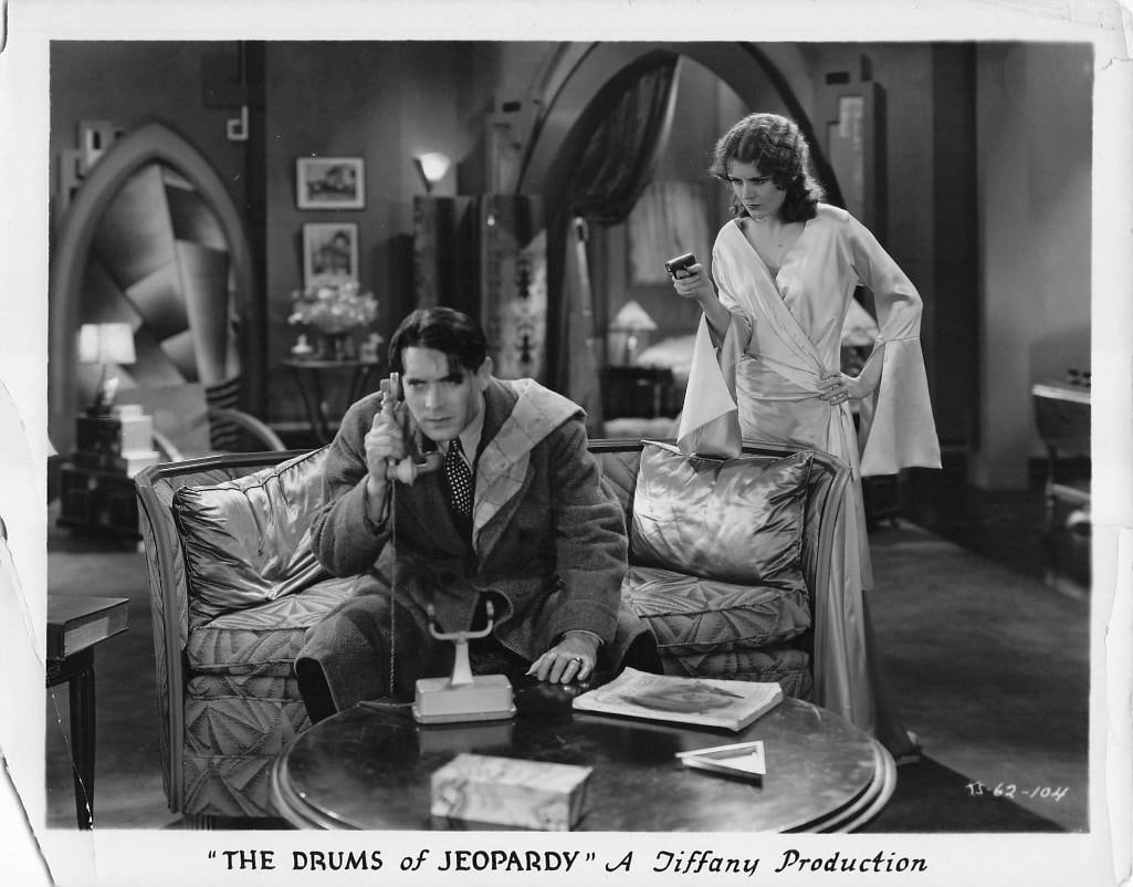 Drums of Jeopardy - Stills: Quantity: 8 Year: 1931 Condition:B+ Country: U.S.A Studio: Tiffany Size: 8x10 Genre: Horror Stars: Warner Gland, June Collyer, Lloyd Hughes
