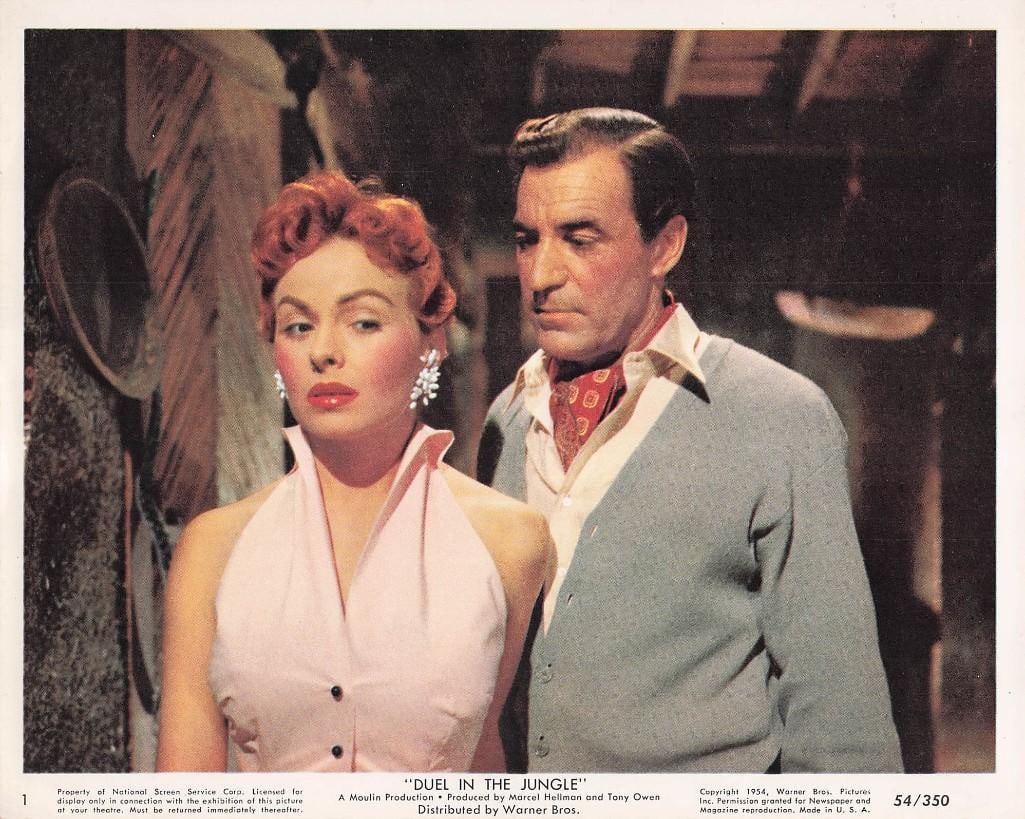 Duel in the Jungle - Stills: Quantity: 20 Year: 1954 Condition:B+ Country: U.S.A Studio: Warner Brothers Size: 8x10 Genre: Jungle Stars: Dana Andrews, Jeanne Crain, David Farrar