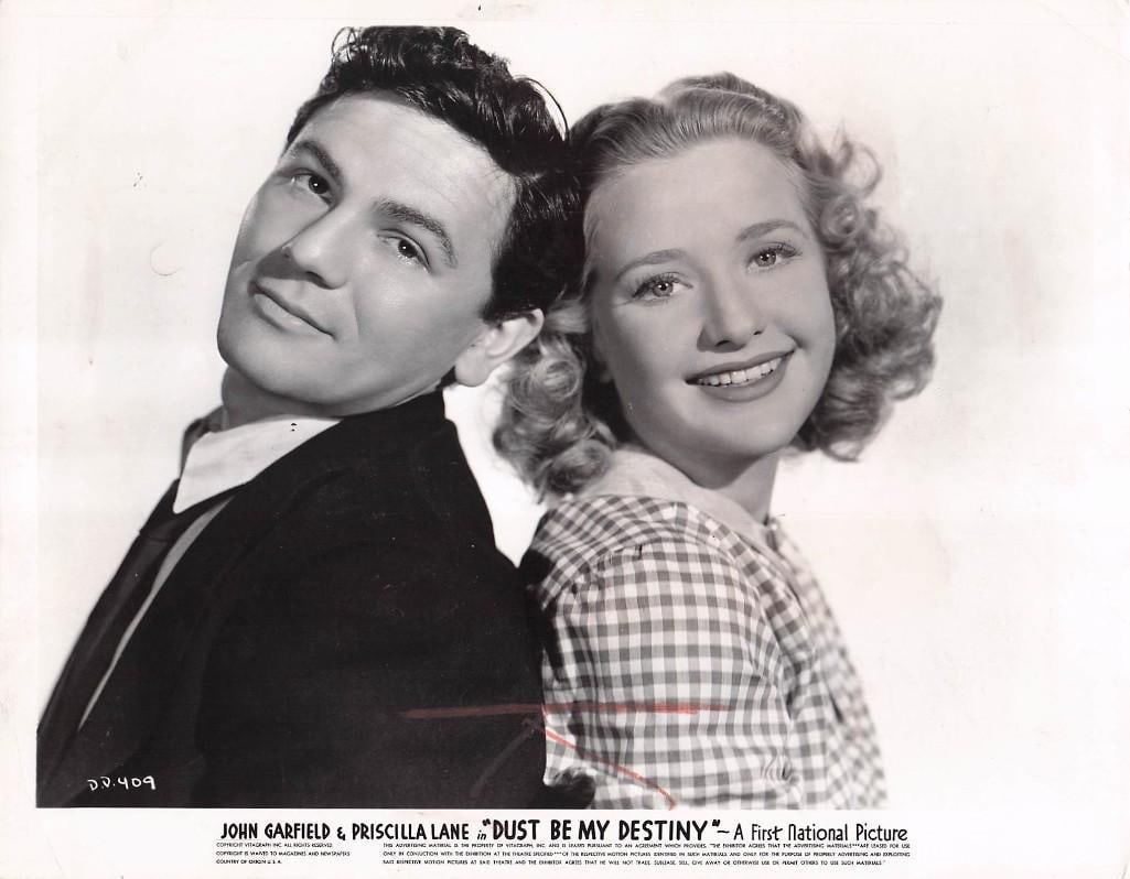 Dust Be My Destiny - Stills: Quantity: 20 Year: 1939 Condition:B+ Country: U.S.A Studio: First National Size: 8x10 Genre: Crime Stars: John Garfield, Priscilla Lane