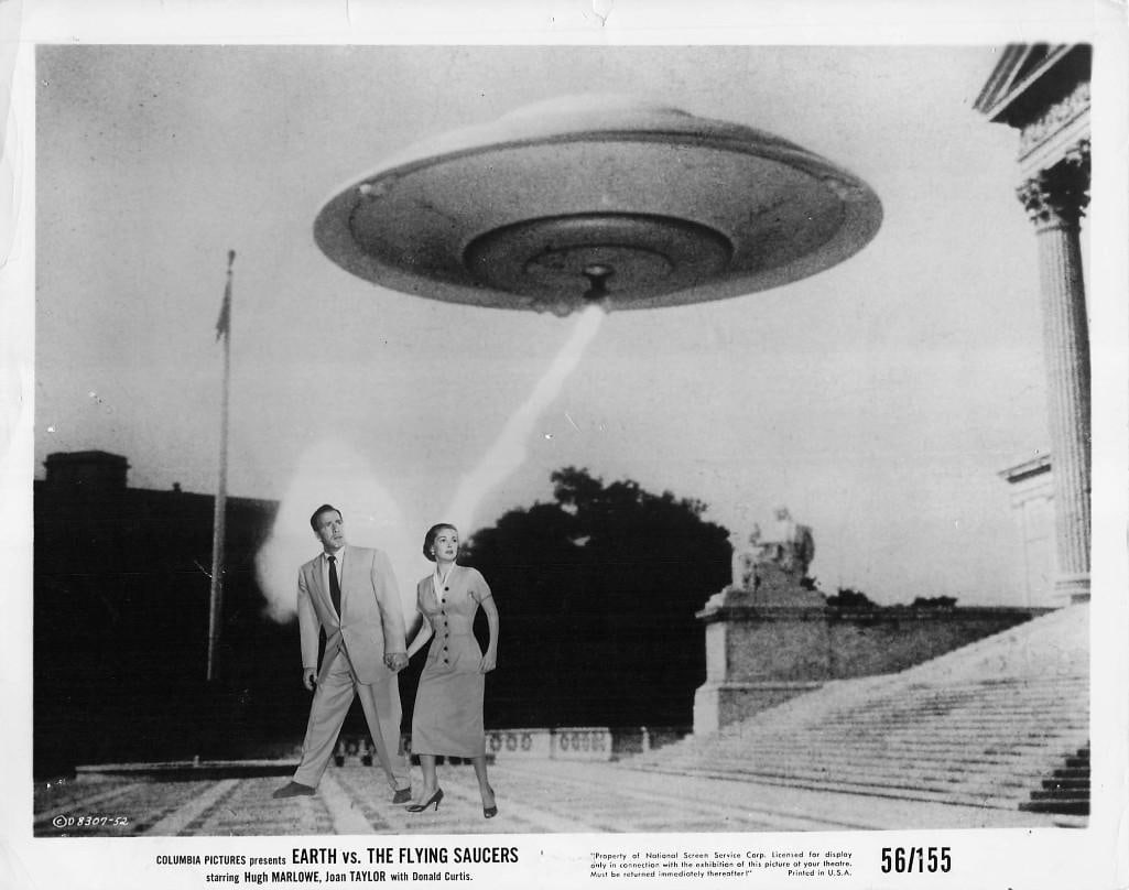 Earth Vs. the Flying Saucers - Stills: Quantity: 20 Year: 1956 Condition:B+ Country: U.S.A Studio: Columbia Size: 8x10 Genre: Sci-Fi Stars: Hugh Marlowe, Joan Taylor