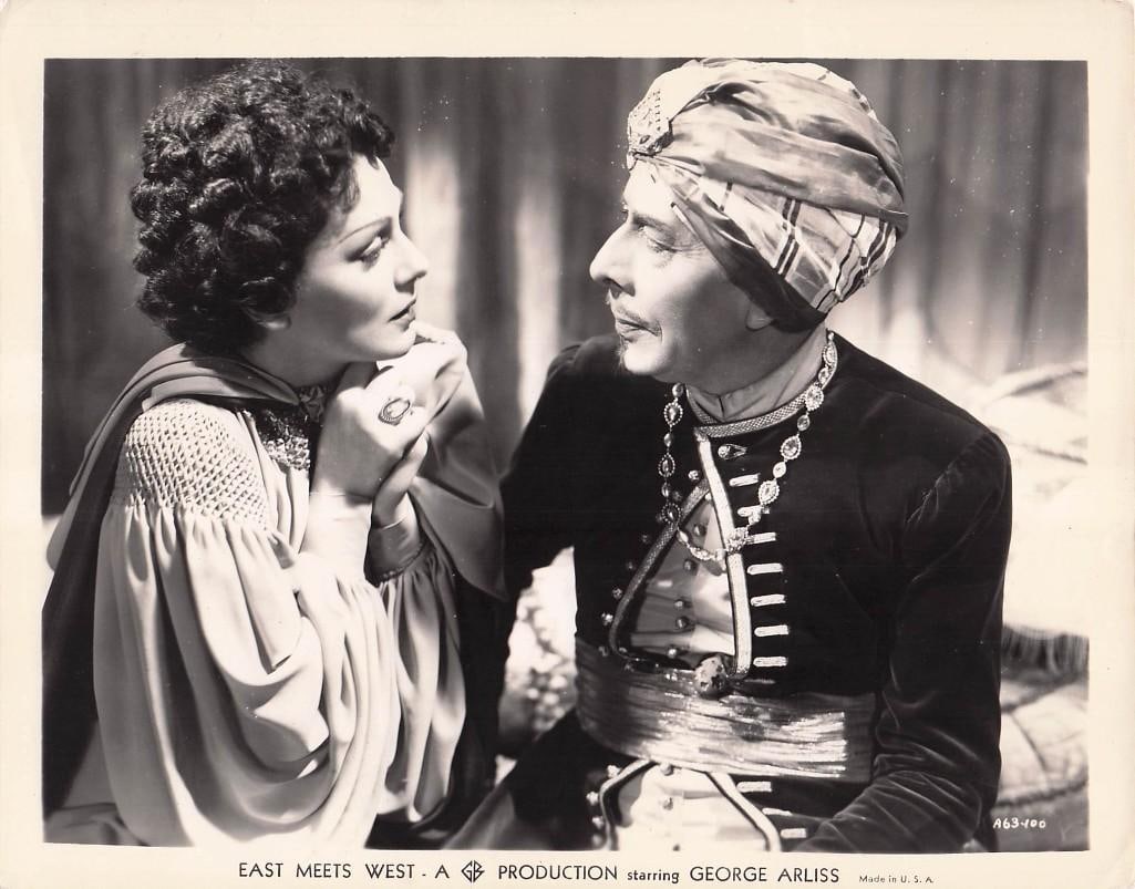 East Meets West - Stills: Quantity: 15 Year: 1936 Condition:B+ Country: Great Britain Studio: Gaumont British Size: 8x10 Genre: Adventure Stars: George Arliss, Godfrey Tearle, Lucie Mannheim