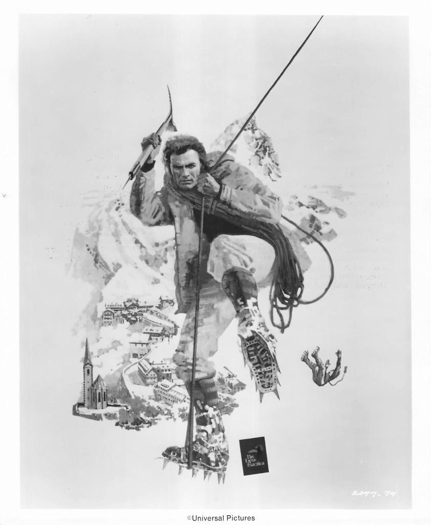 The Eiger Sanction - Vertical Stills: Quantity: 20 Year: 1975 Condition:B+ Country: U.S.A Studio: Universal Size: 8x10 Genre: Crime Stars: Clint Eastwood, George Kennedy, Vonetta McGee