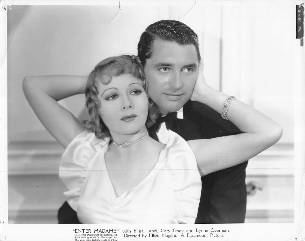 Enter Madame - Stills - 6 Keybook Stills: Quantity: 17 Year: 1934 Condition:B+ Country: U.S.A Studio: Paramount Size: 8x10 Genre: Romance Stars: Cary Grant, Elissa Landi