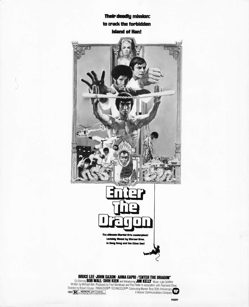 Enter the Dragon - Portrait Stills: Quantity: 20 Year: 1973 Condition:B+ Country: U.S.A Studio: Warner Brothers Size: 8x10 Genre: Kung-Fu Stars: Bruce Lee, John Saxon, Jim Kelly