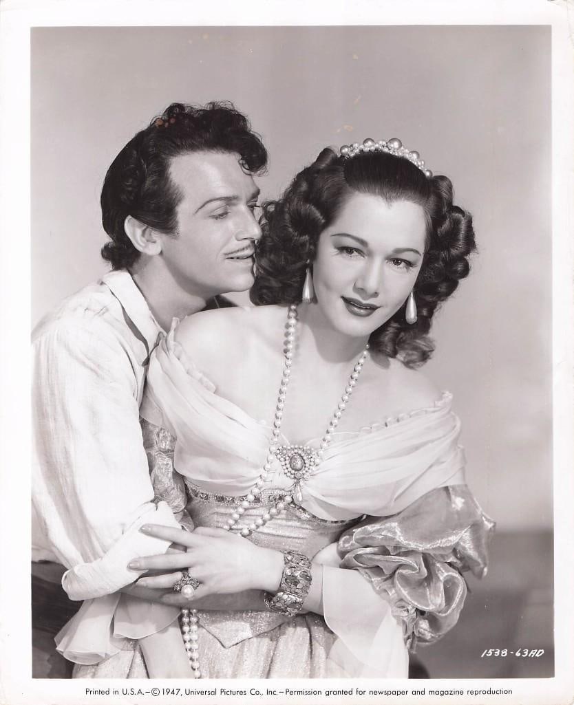 The Excile - Vertical Stills: Quantity: 13 Year: 1947 Condition:B+ Country: U.S.A Studio: Universal Size: 8x10 Genre: Adventure Stars: Douglas Fairbanks Jr., Paula Croset, Maria Montez