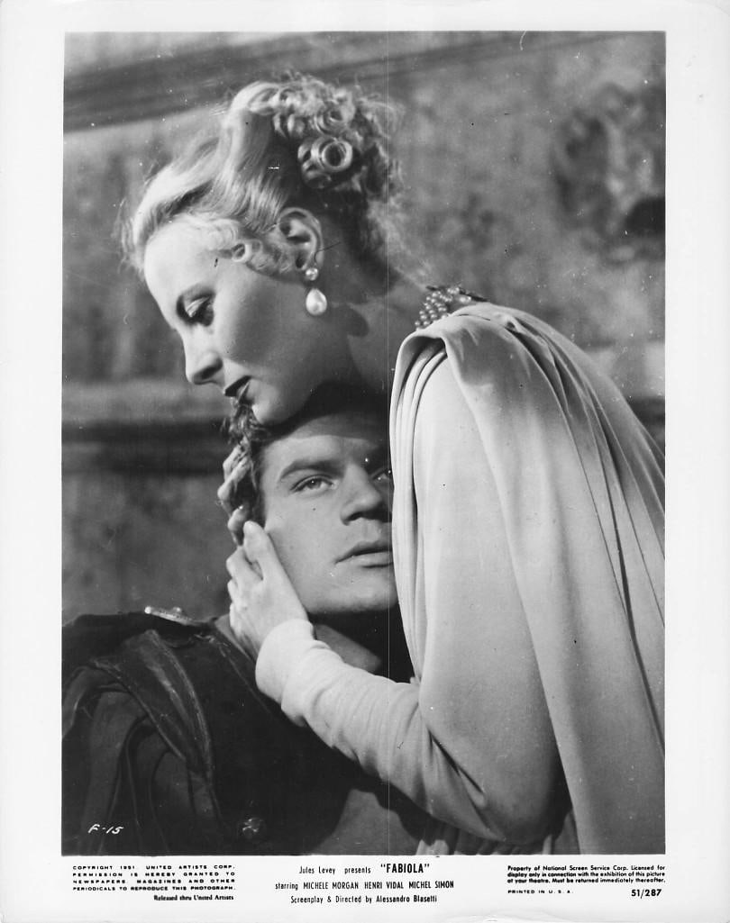 Fabiola - Stills: Quantity: 20 Year: 1951 Condition:B+ Country: U.S.A Studio: United Artists Size: 8x10 Genre: Historical Stars: Michele Morgan, Henri Vidal, Michel Simon
