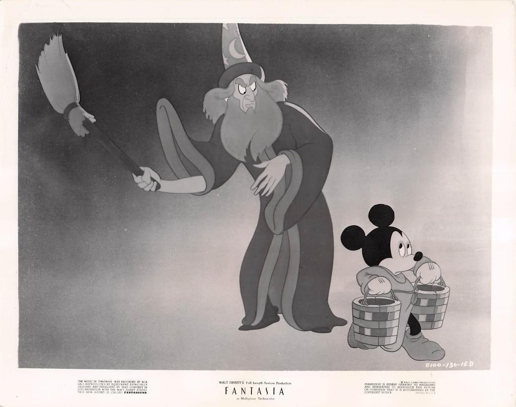 Fantasia - Stills: Quantity: 16 Year: 1941 Condition:B+ Country: U.S.A Studio: RKO/ Disney Size: 8x10 Genre: Animation Stars: Mickey Mouse