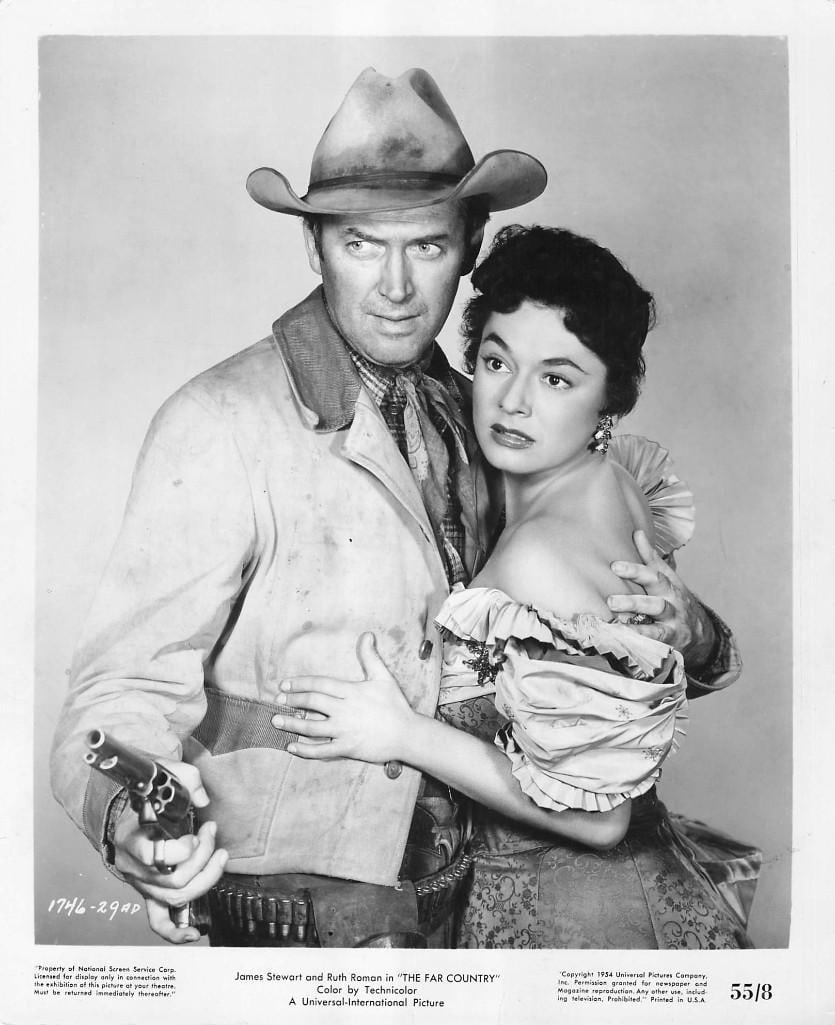 The Far Countdown - Stills: Quantity: 12 Year: 1955 Condition:B+ Country: U.S.A Studio: Universal Size: 8x10 Genre: Western Stars: James Stewart, Ruth Roman, Walter Brennen