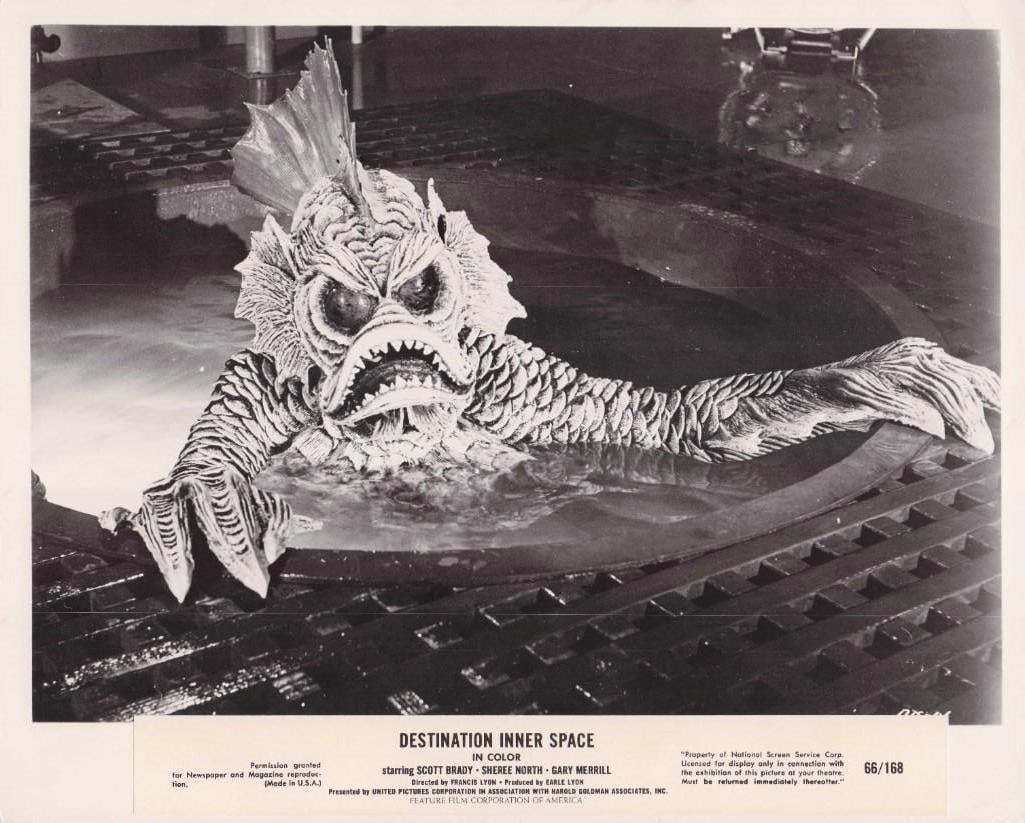 Destination Inner Space - Stills: Quantity: 15 Year: 1966 Condition: B+ Country: U.S.A Studio: United Artists Size: 8x10 Genre: Sci-Fi Stars: Scott Brady, Gary Marrill, Sheree North