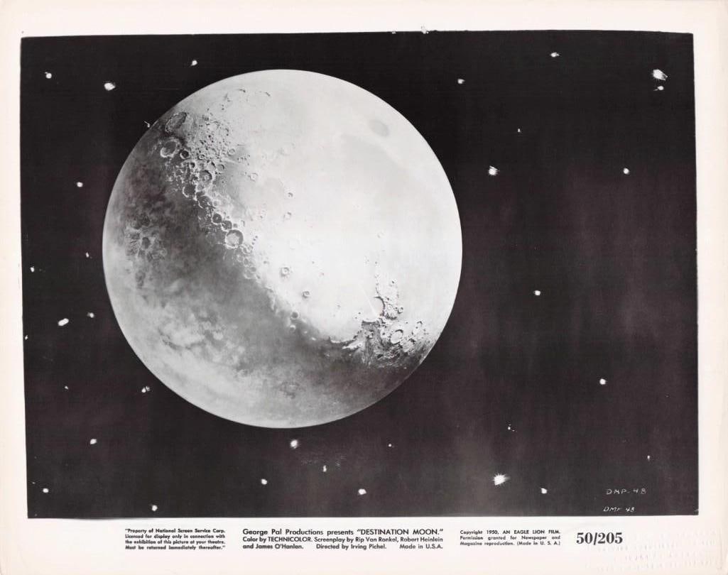 Destination Moon - Stills: Quantity: 18 Year: 1950 Condition: B Country: U.S.A Studio: Eagle Lion Size: 8x10 Genre: Sci-Fi Stars: John Archer, Warner Anderson, Tom Powers, Ering O'Brien