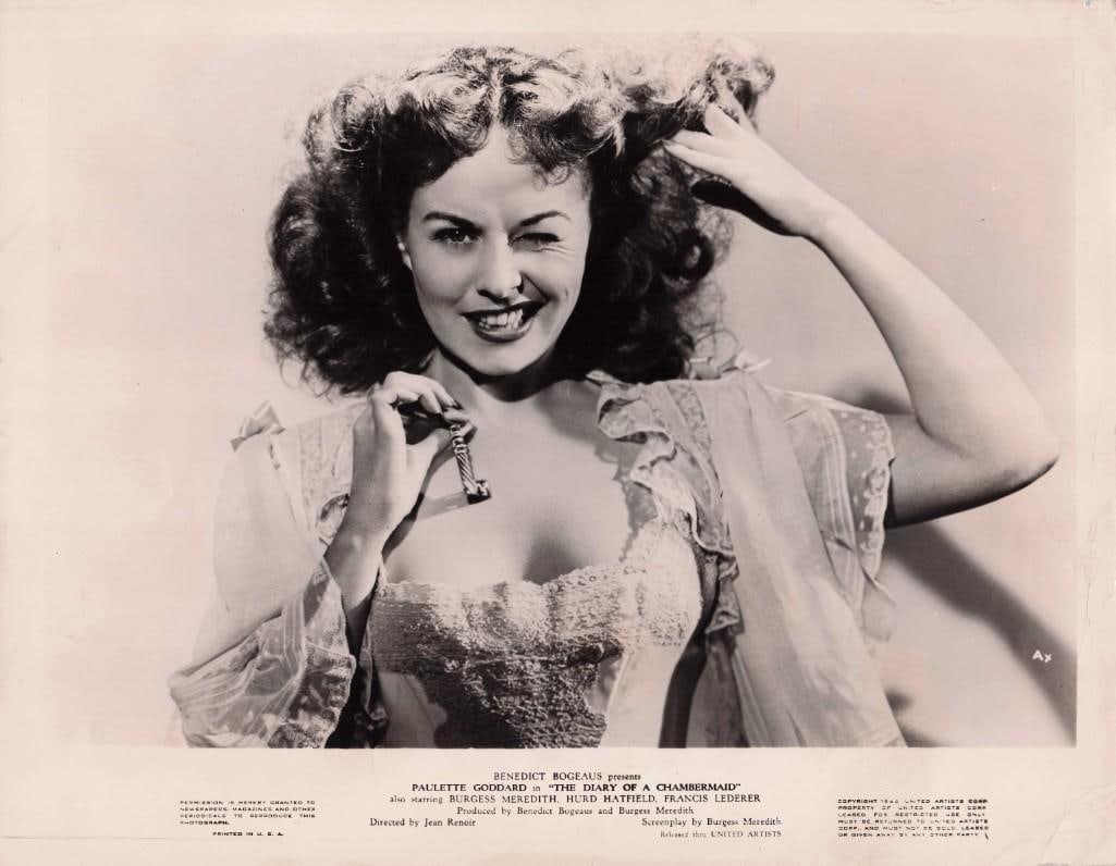 The Diary of a Chambermaid - Stills: Quantity: 20 Year: 1944 Condition: B Country: U.S.A Studio: United Artists Size: 8x10 Genre: Romance Stars: Paulette Goddard, Burgess Meredith, Hurd Hatfield, Francis Lederer, Judith Anderson