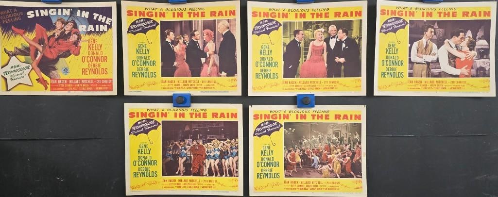 Singin' In the Rain - Lobby Cards: Quantity: 6 Year: 1952 Country: U.S.A Studio: MGM Size: 11x14 Genre: Musical Stars: Gene Kelly, Debbie Reynolds