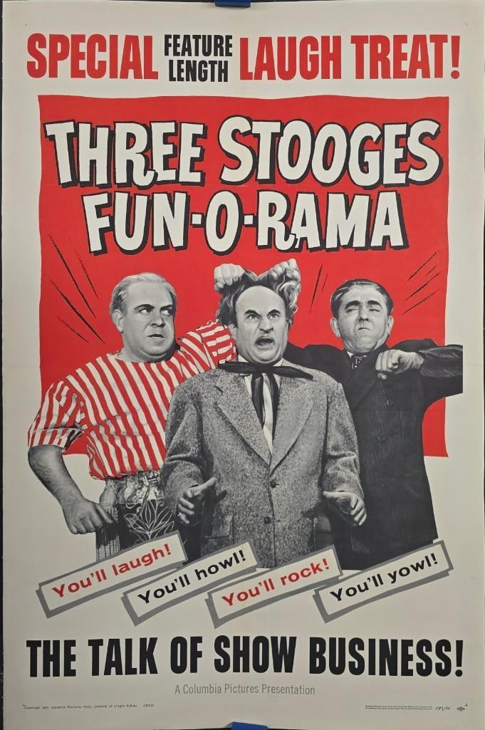 Three Stooges - Fun-O-Rama - Linen Backed One Sheet (1 of 1)