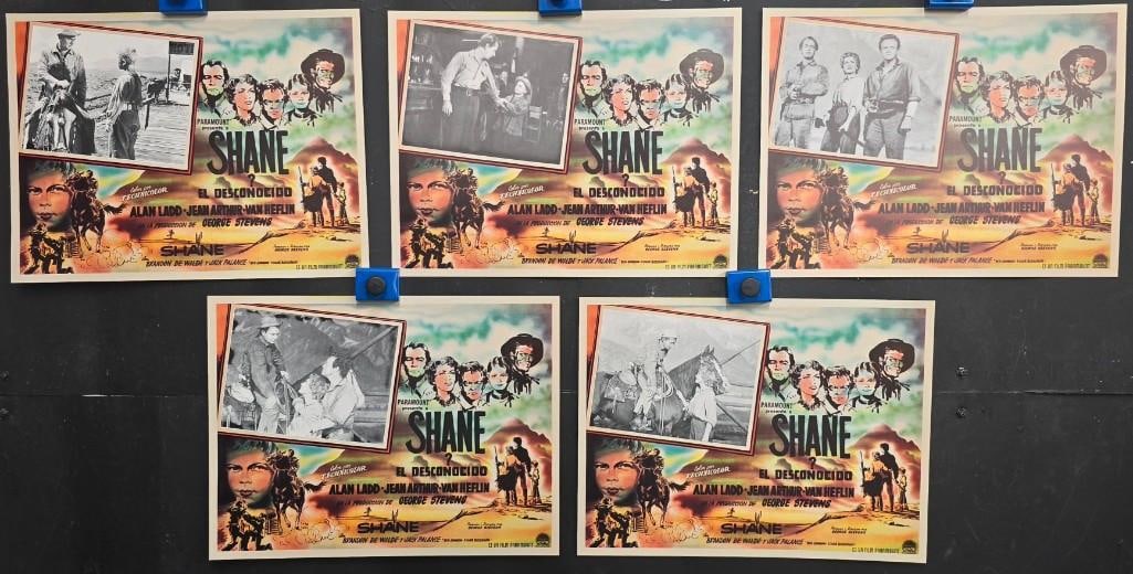 Shane - Set of 5 Mexican Lobby Cards RR1998 (1 of 6)