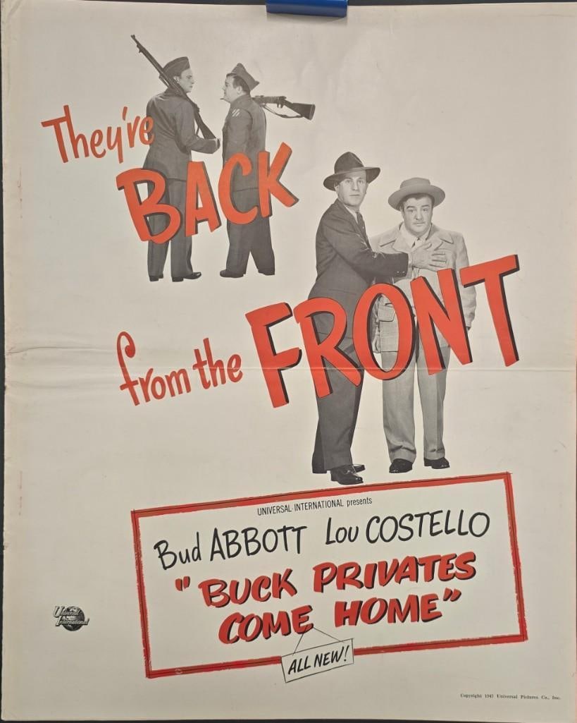 Buck Privates Come Home - Pressbook: Quantity: 1 Year: 1947 Condition: B+ Country: U.S.A Studio: Universal Size: 14.5x18 Genre: Comedy Stars: Abbott and Costello