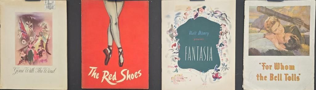 Various Souvenir Programs: Quantity: 4 Condition: B+ Country: U.S.A Studio: Various Size: Various Genre: Various Stars: Clark Gable, Vivien Leigh, Moira Shearer, Mickey Mouse, Gary Cooper, Ingrid Bergman