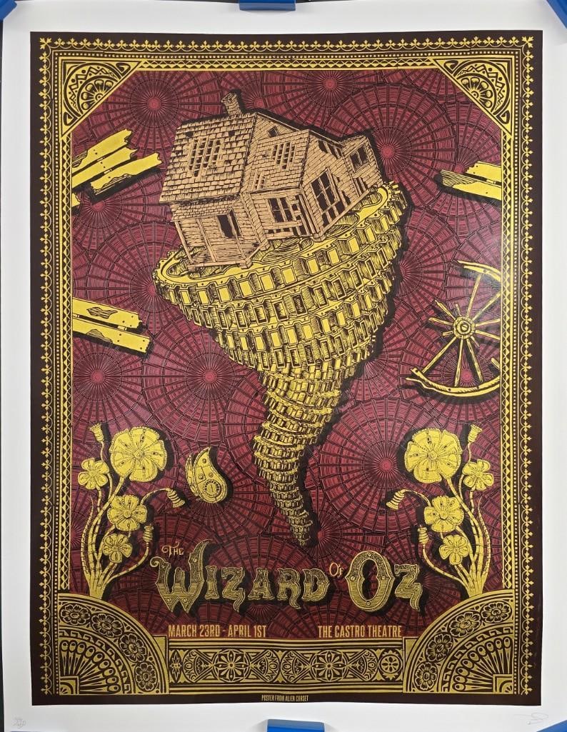 WIZARD OF OZ signed #34/350 20x26 art print 2012 by David O'Daniel: Quantity: 1 Condition: Excellent Country: U.S.A Size: 20x26 Genre: Mondo