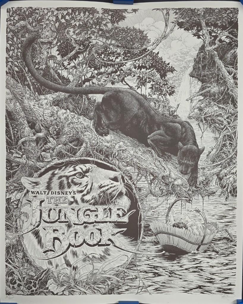 Jungle Book #32/225 Art Print Signed By Artist Brandon Holt: Quantity: 1 Year: 2014 Condition: Very Good Country: U.S.A Size: 24x30 Genre: Mondo / Animation