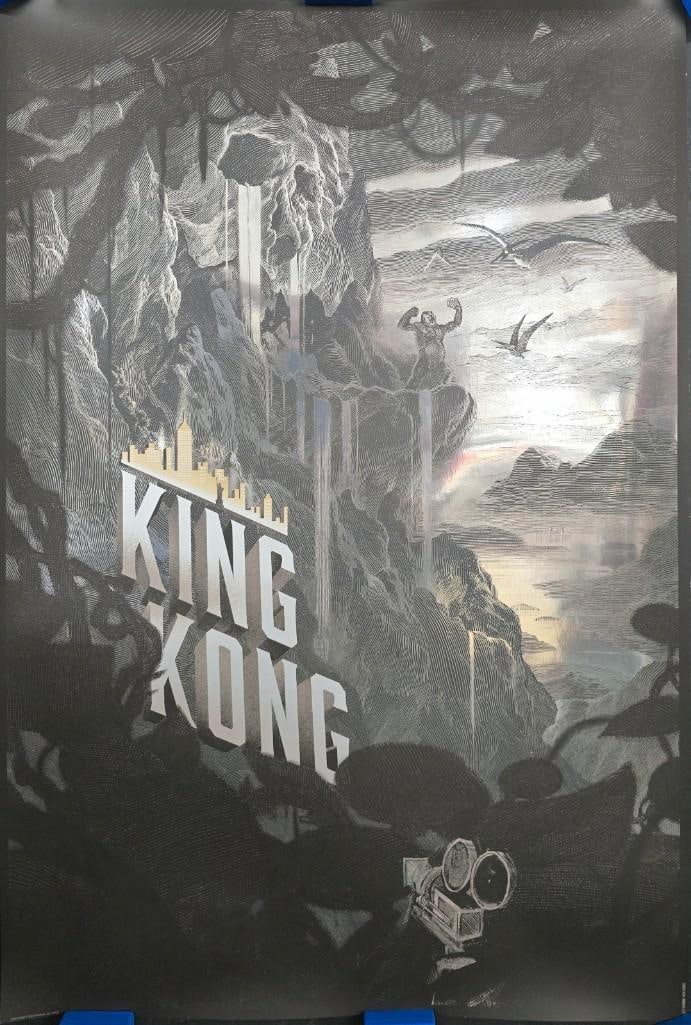 King Kong #22/70 Foil Art Print 2015 Artist Nicolas Delort (1 of 1)