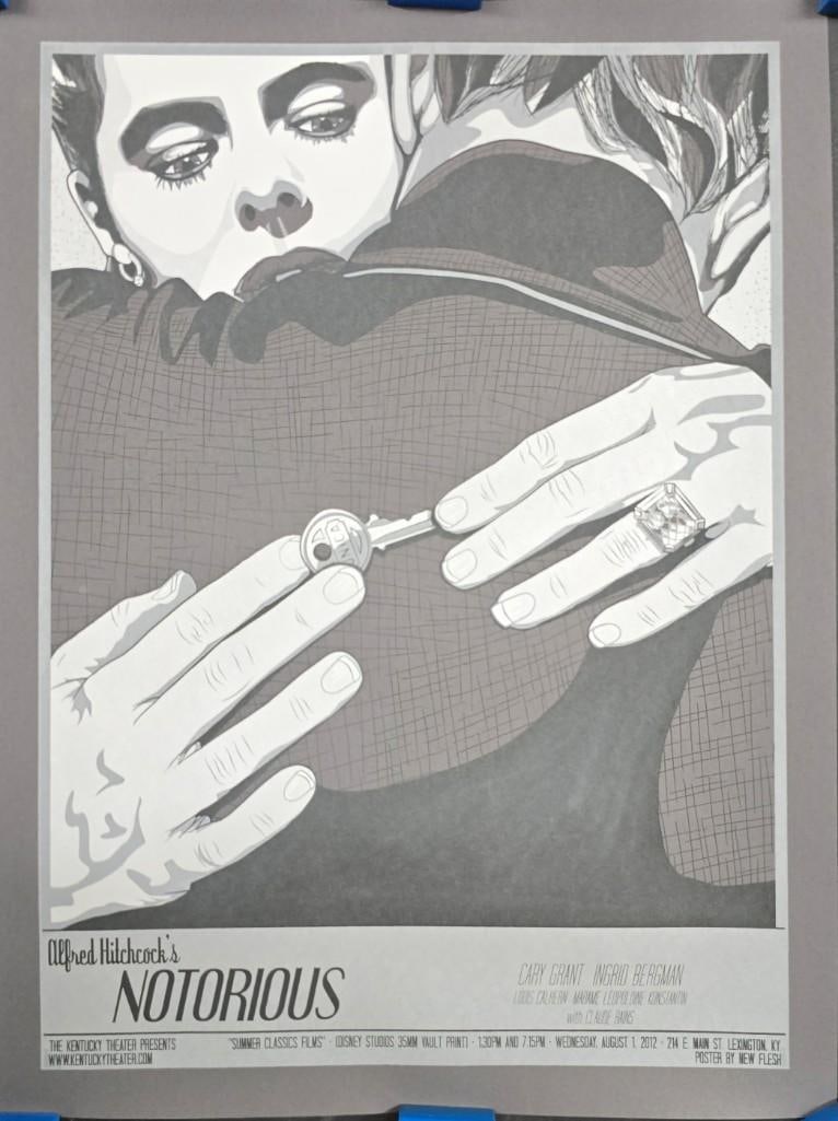 Notorious #56/80 Art Print Signed By Artist N.E., Regular Edition: Quantity: 1 Year: 2012 Condition: Excellent Country: U.S.A Size: 18x24 Genre: Suspense Stars: Cary Grant & Ingrid Bergman