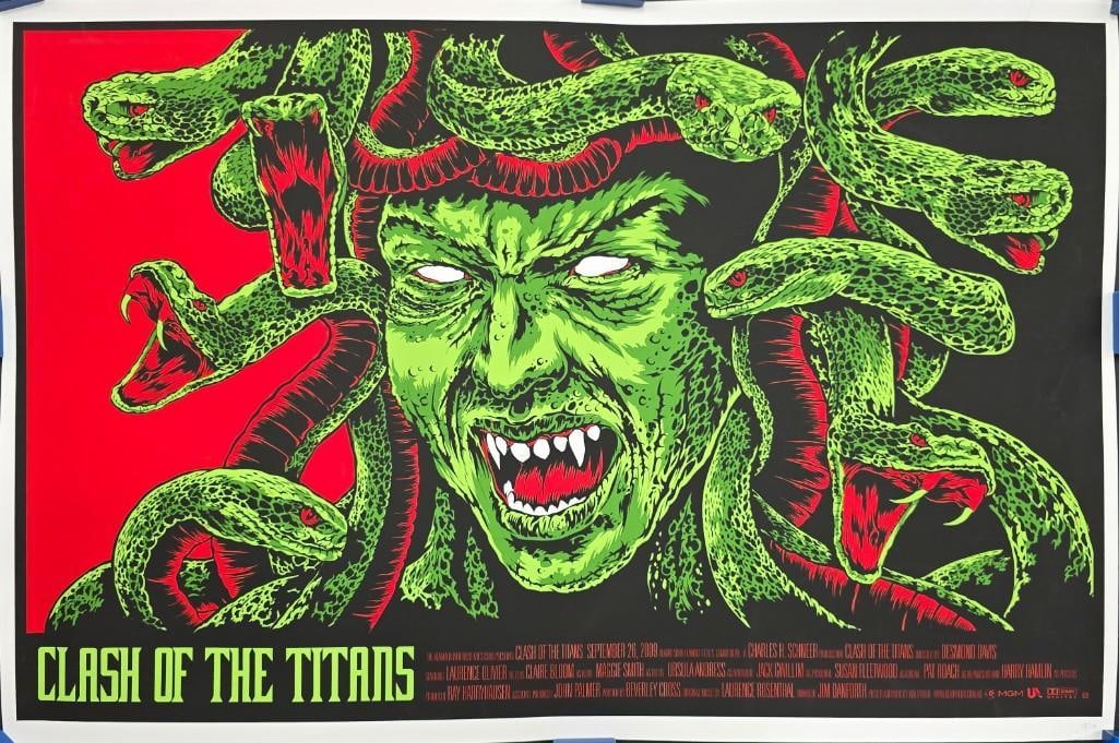 Clash of the Titans #18/110 Ken Taylor Art Print - Green Edition (1 of 2)