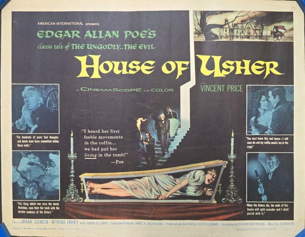 House of Usher - 1960 Tri-Folded Half Sheet (1 of 1)