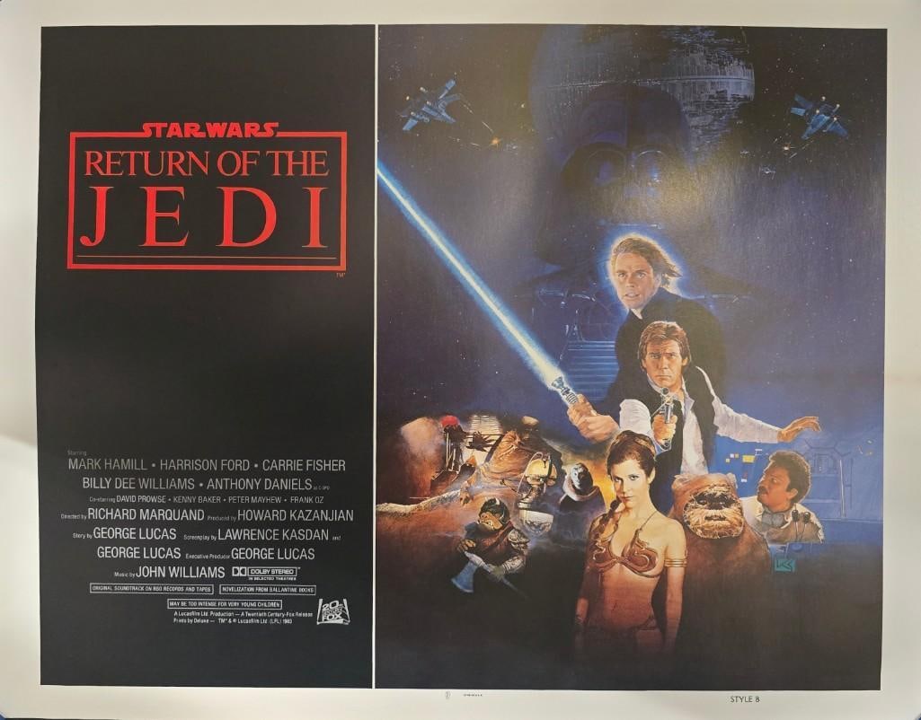Return of the Jedi - 1983 Unfolded Half Sheet (1 of 1)